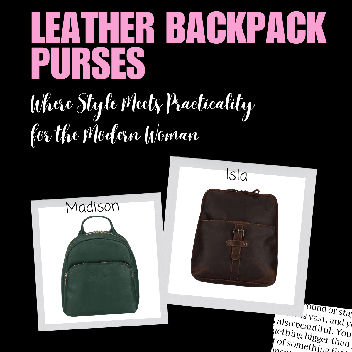 Why Leather Backpack Purses Are 2025’s Hottest Accessory - Minori Leather