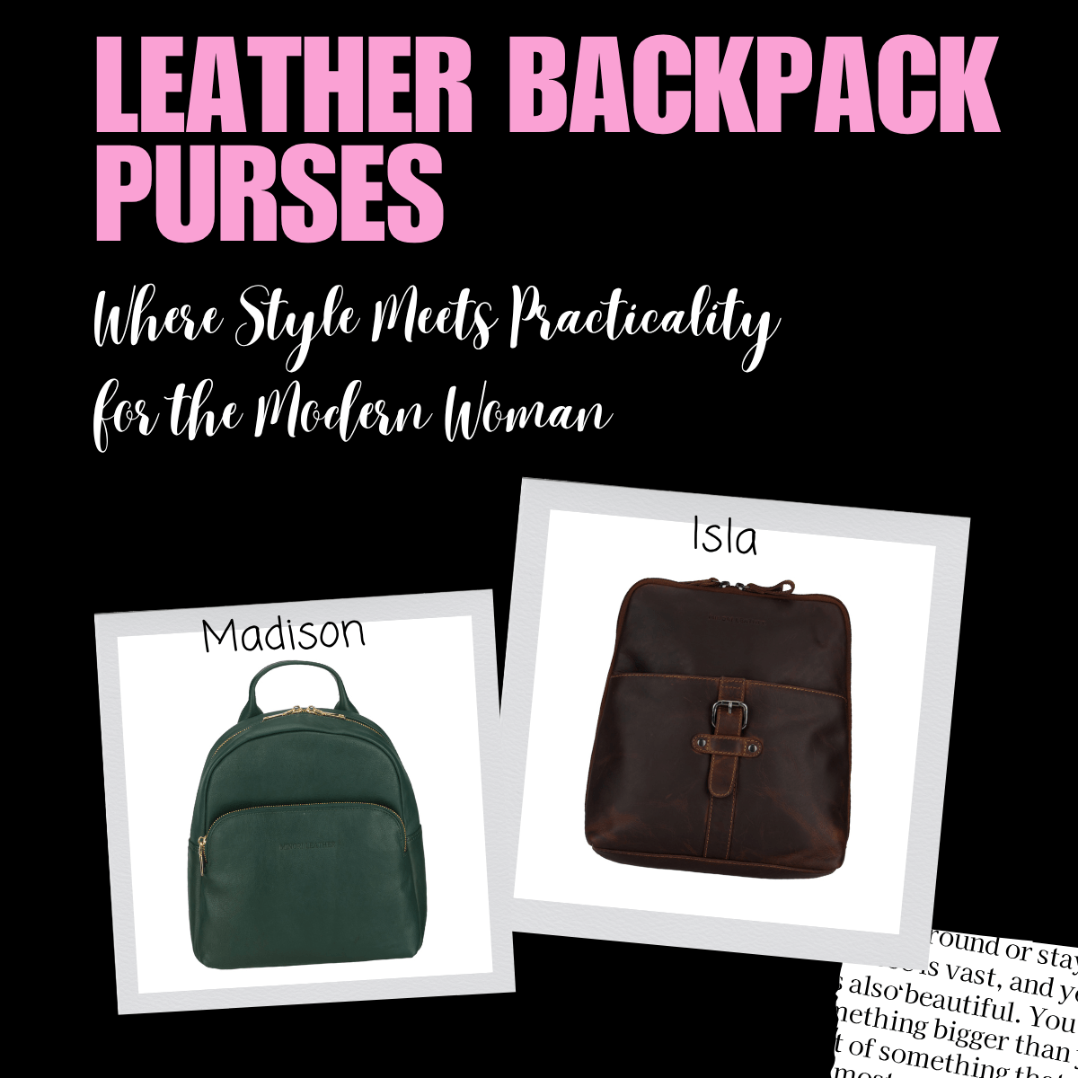 Why Leather Backpack Purses Are 2025’s Hottest Accessory - Minori Leather