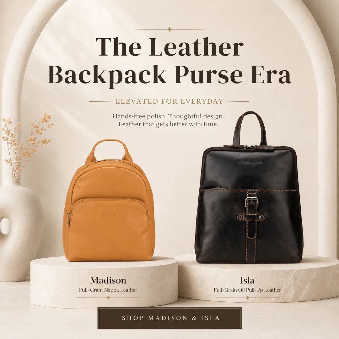 Why Leather Backpack Purses Are 2026's Hottest Accessory - Minori Leather