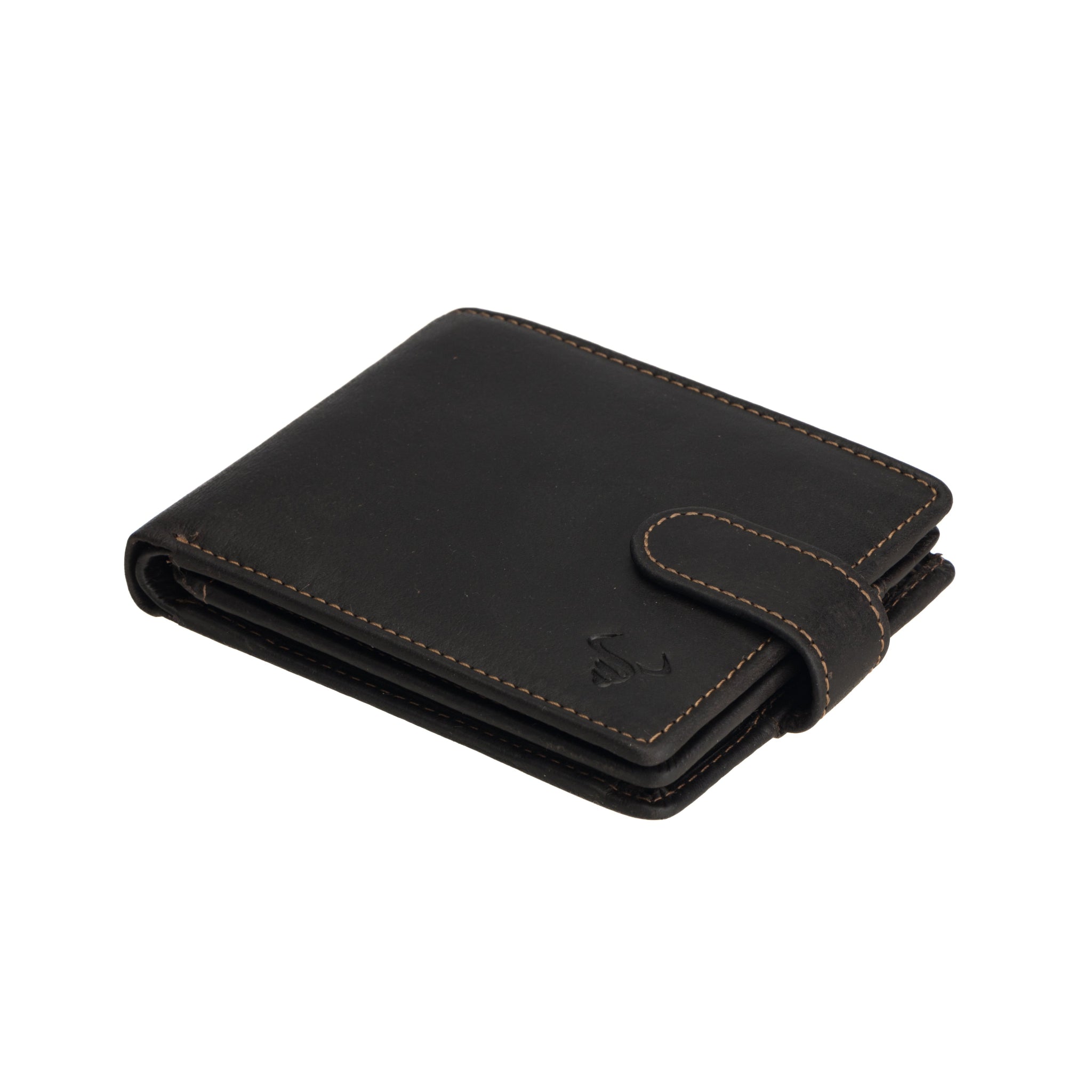 Brown Minori leather wallet on a white background
