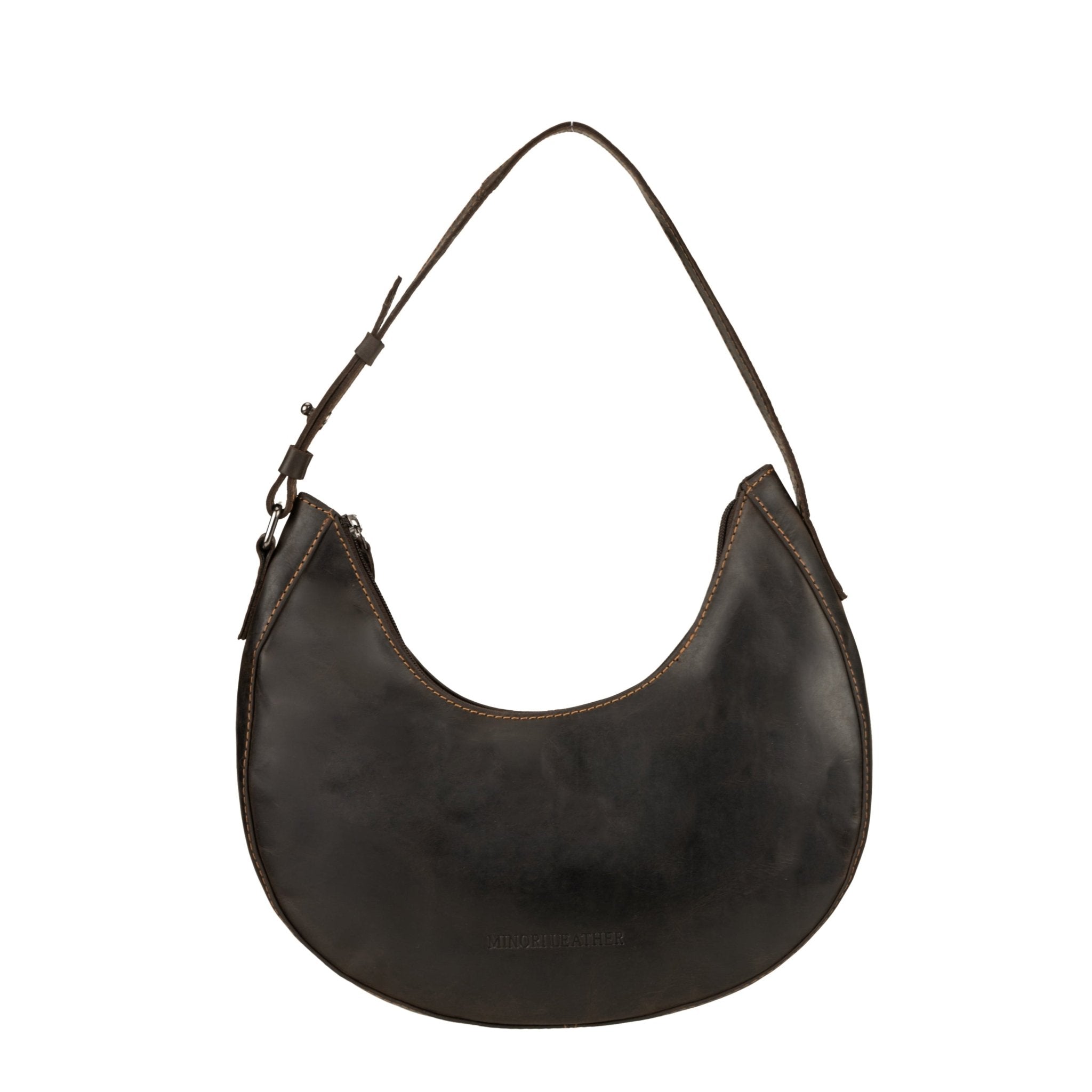 Selene Hobo Leather Shoulder Bag - Minori Leather