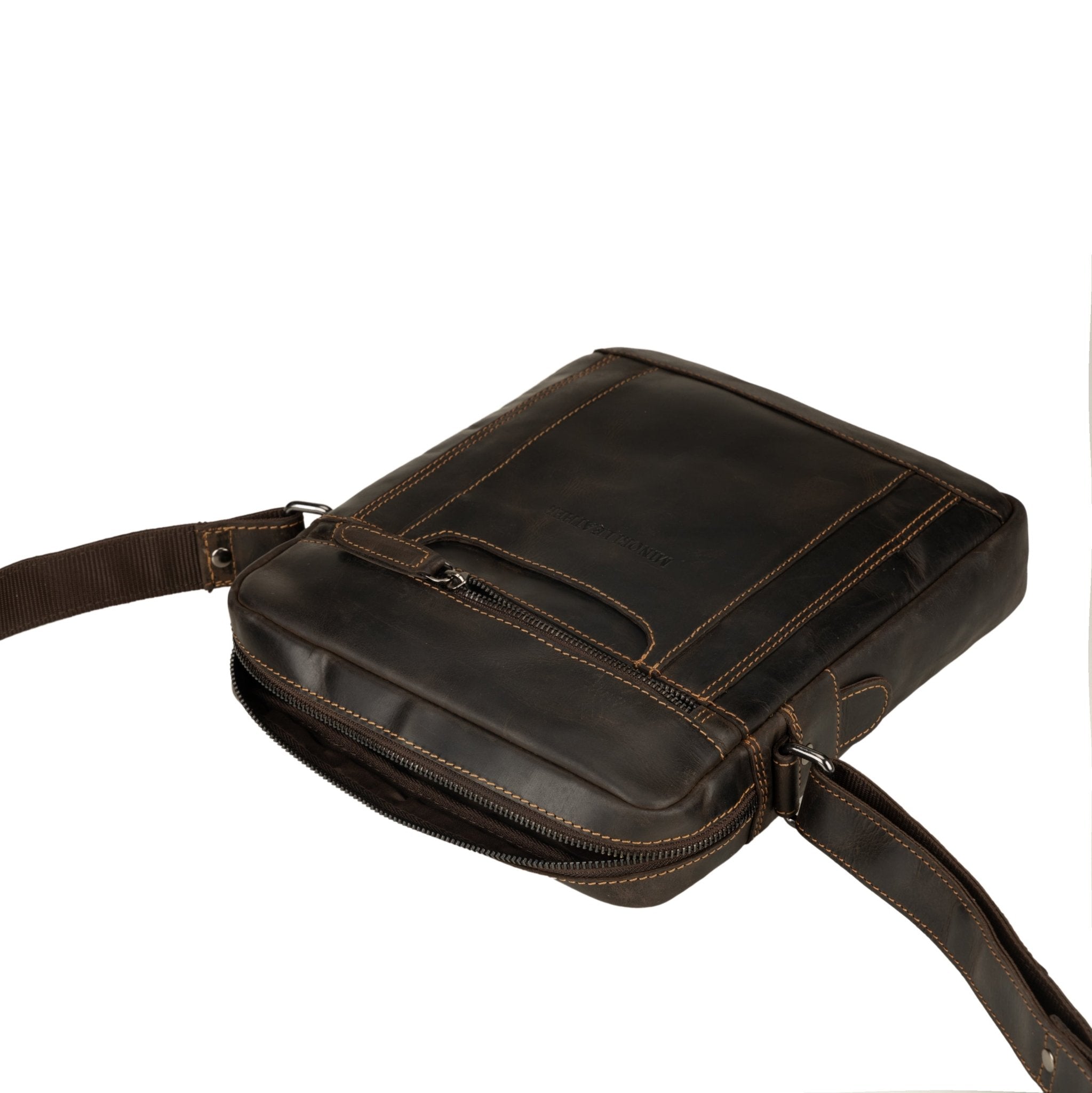Tokyo Leather Crossbody Bag in Brown - Minori Leather