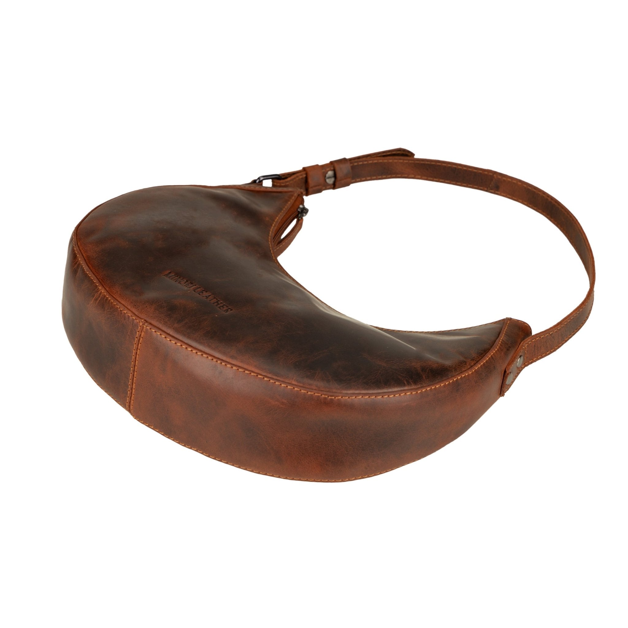 Selene Hobo Leather Shoulder Bag - Minori Leather