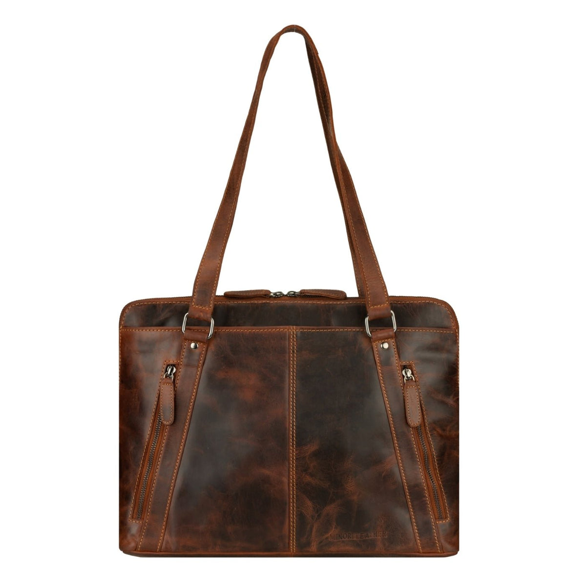 Camille Leather Laptop Tote Bag - Minori Leather
