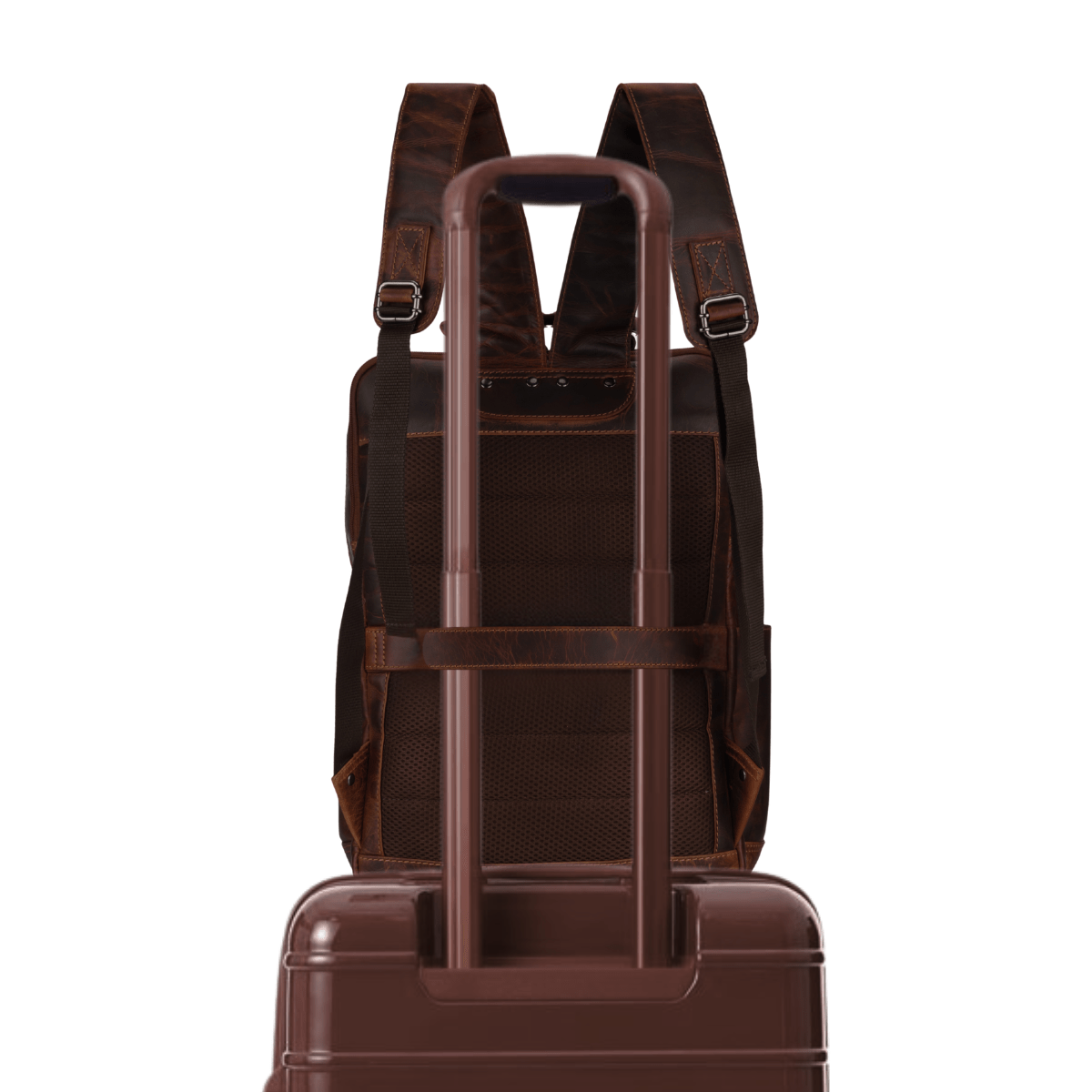 Orlando Backpack 16" Chestnut - Minori Leather