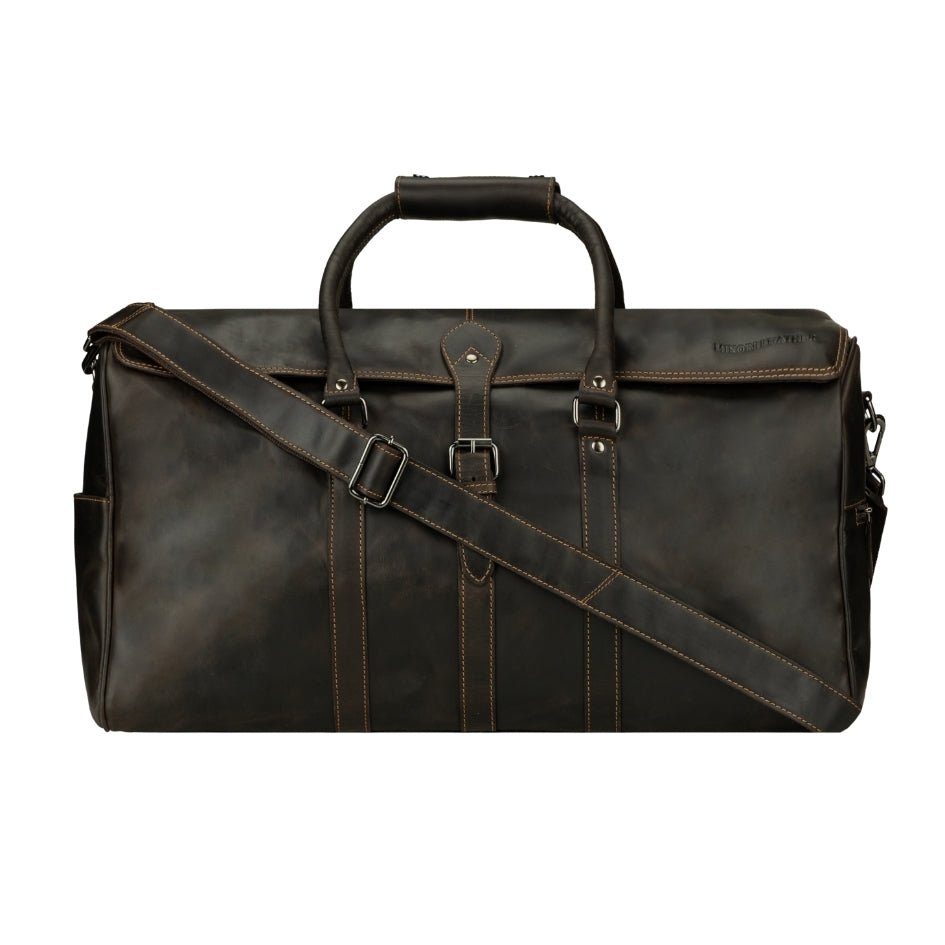 Miami Leather Weekender in Brown - Minori Leather