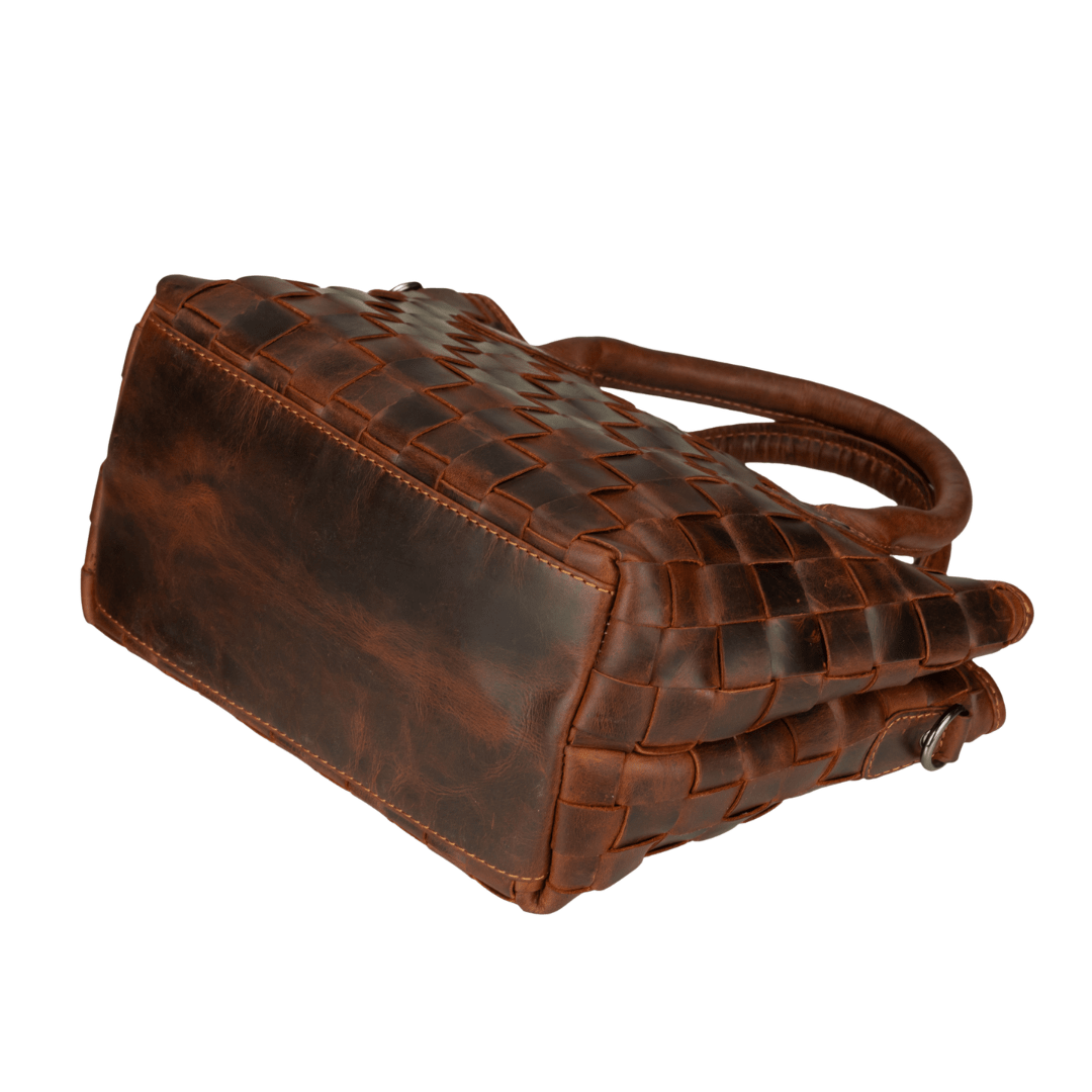 Florence Leather Tote Bag – Women – Chestnut - Minori Leather