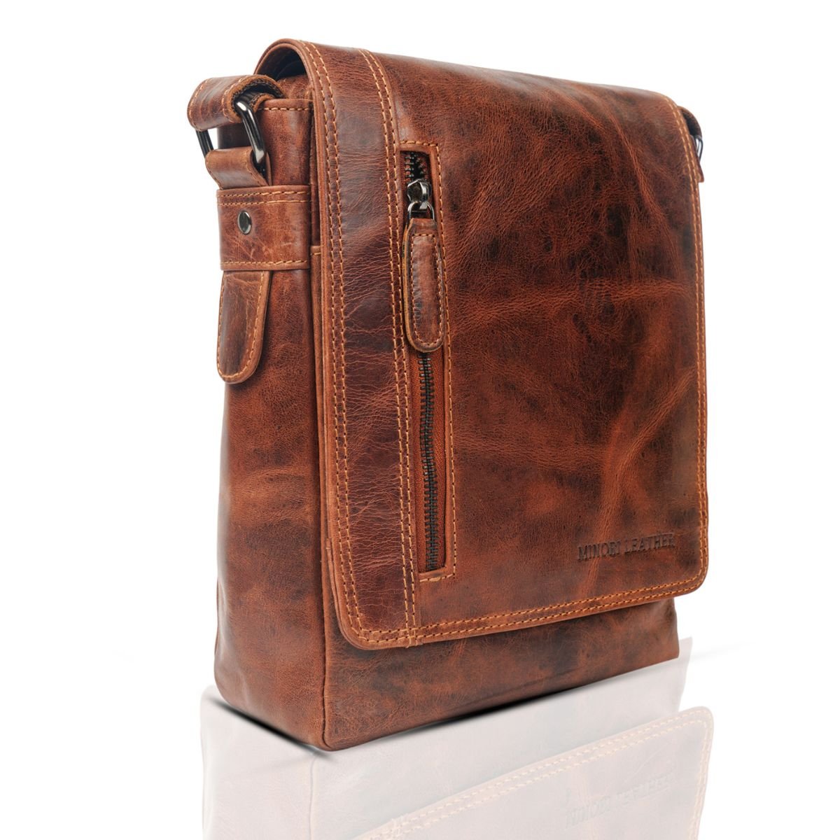 Knox Crossbody Chestnut - Minori Leather