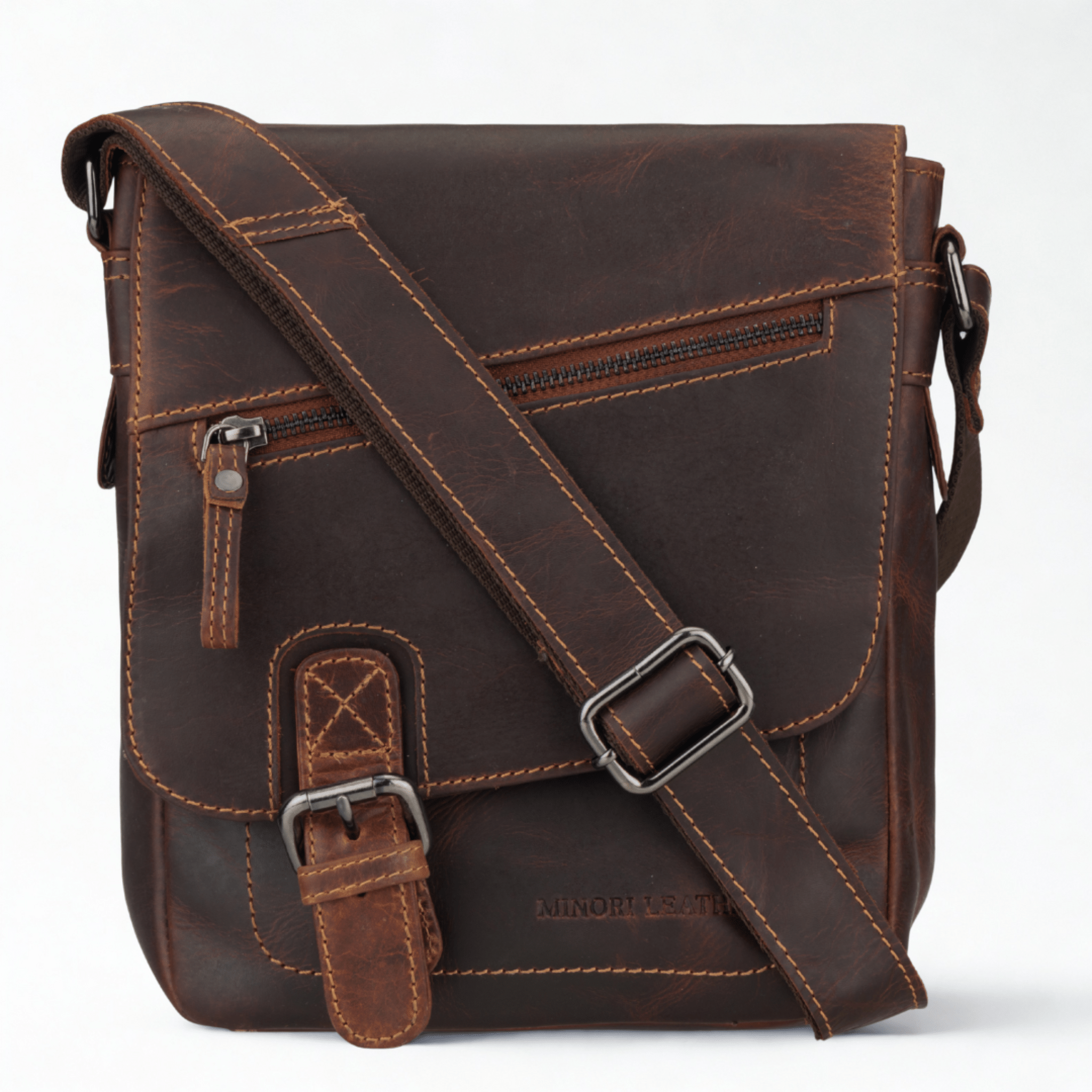 Dallas Shoulder Chestnut - Minori Leather