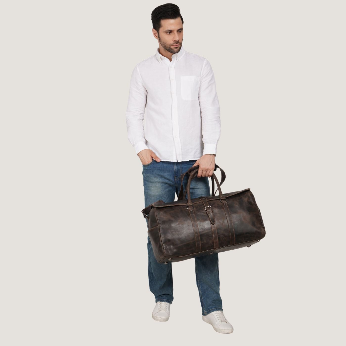 Miami Weekender Brown - Minori Leather