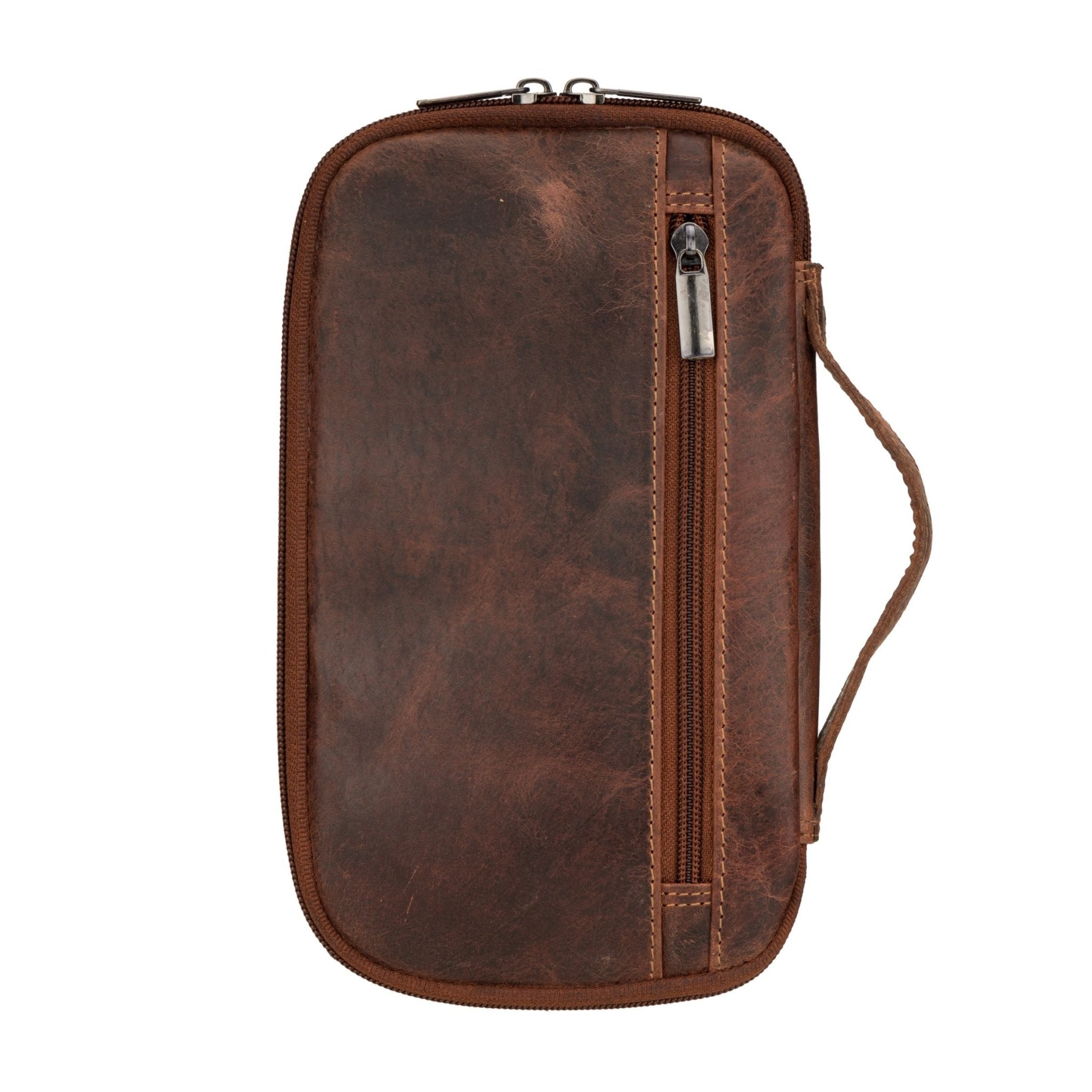 Monroe Passport Wallet – Chestnut - Minori Leather