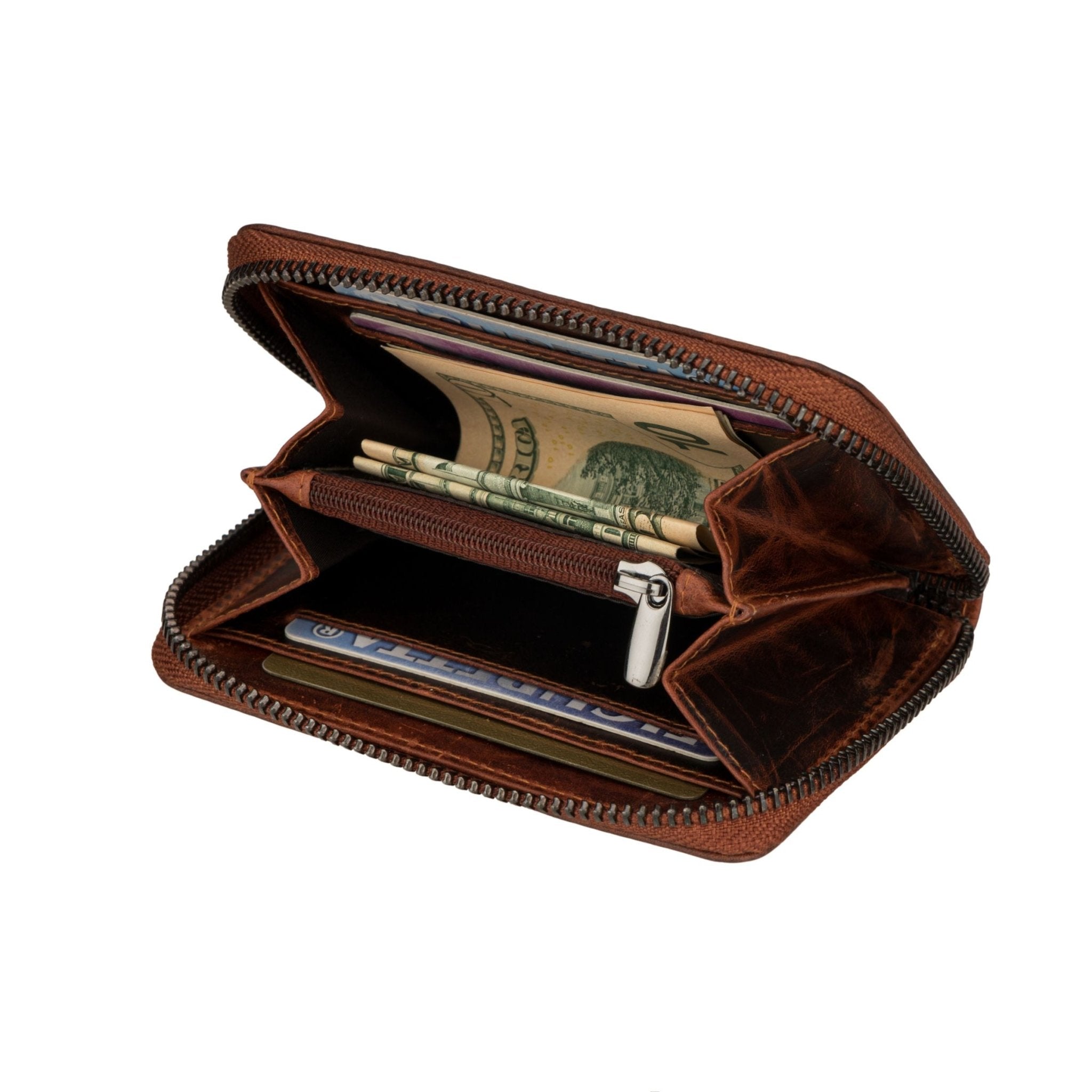 Hazel Wallet Chestnut - Minori Leather