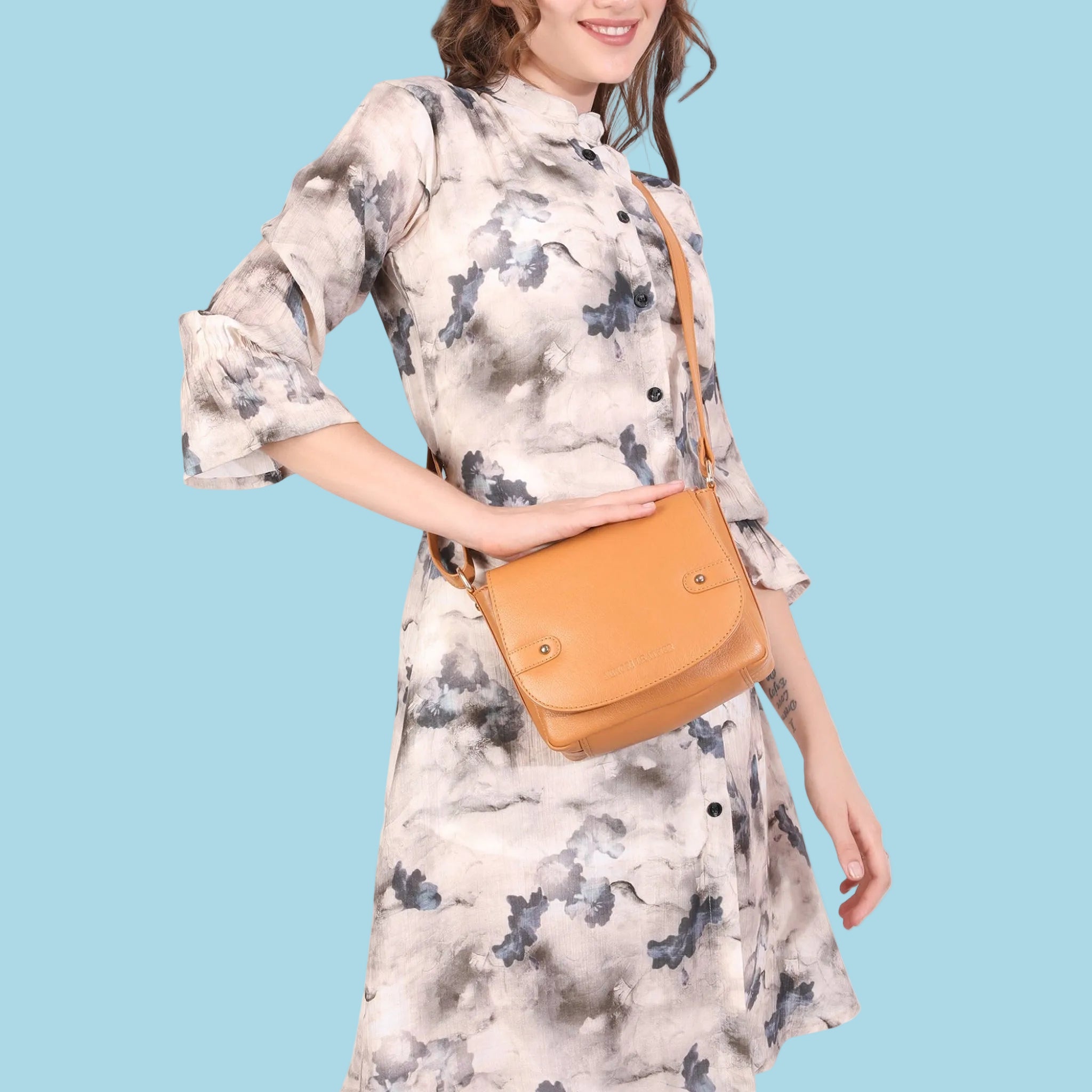 Savannah Crossbody Forest Green - Minori Leather