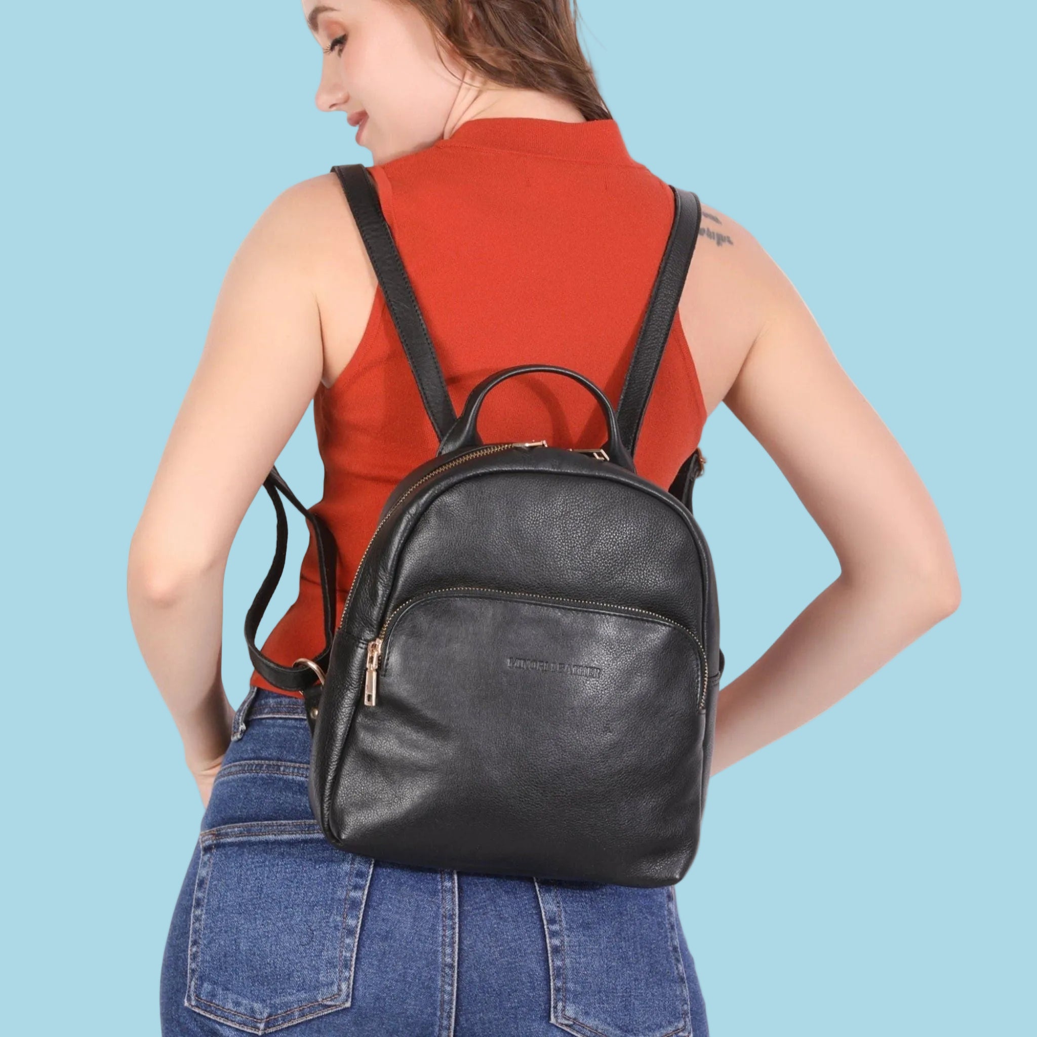 Madison Backpack Tan - Minori Leather