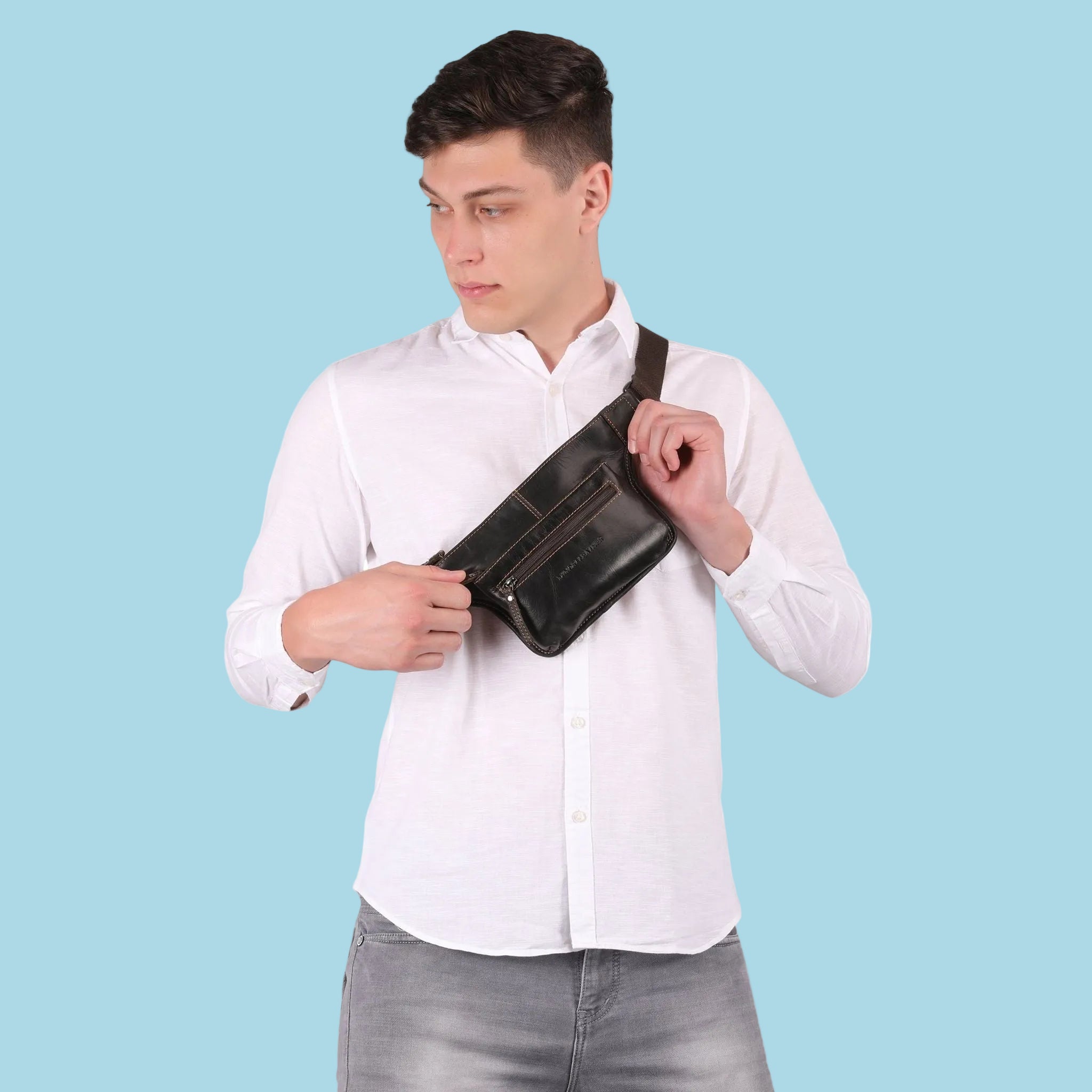 Osaka Belt Chestnut - Minori Leather