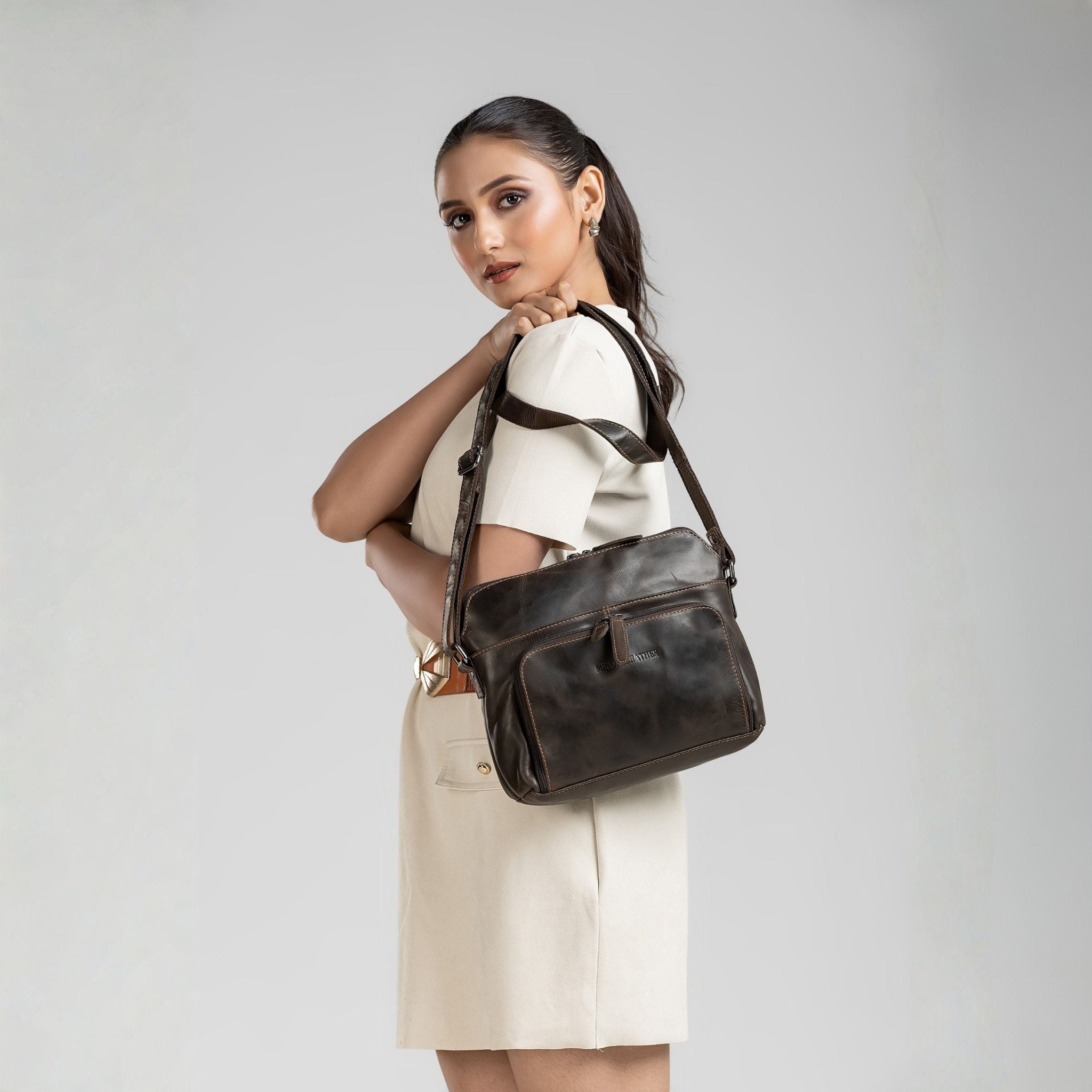 Siena Leather Crossbody Bag - Minori Leather