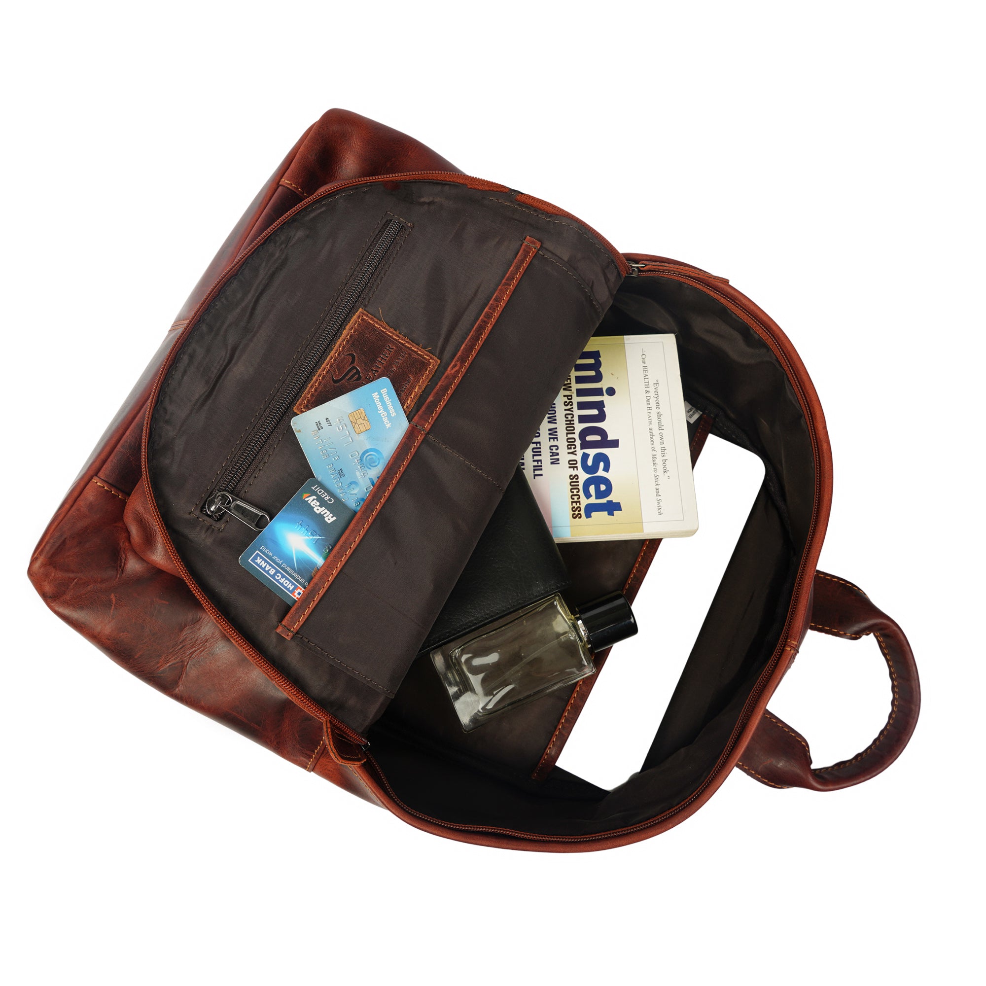 Garth Backpack Chestnut - Minori Leather