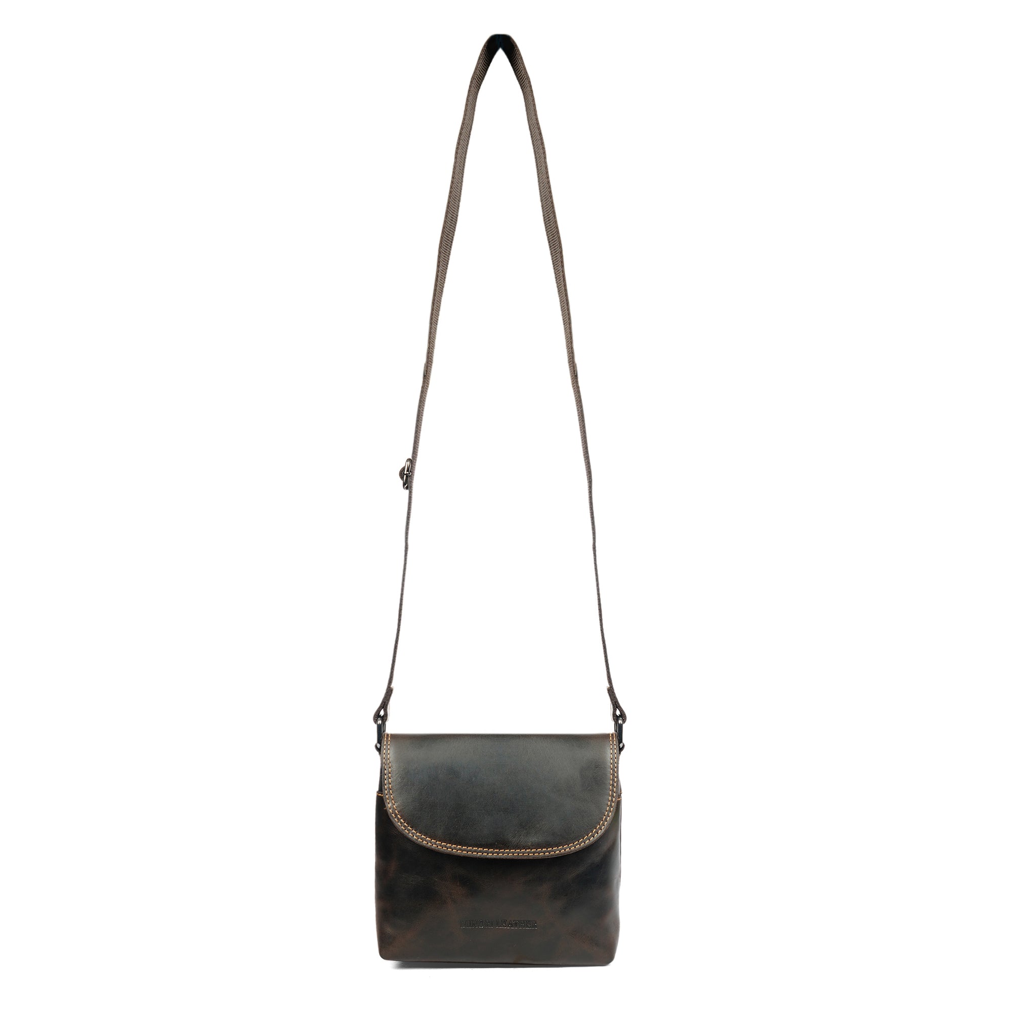 Metro Leather Crossbody Bag in Brown - Minori Leather