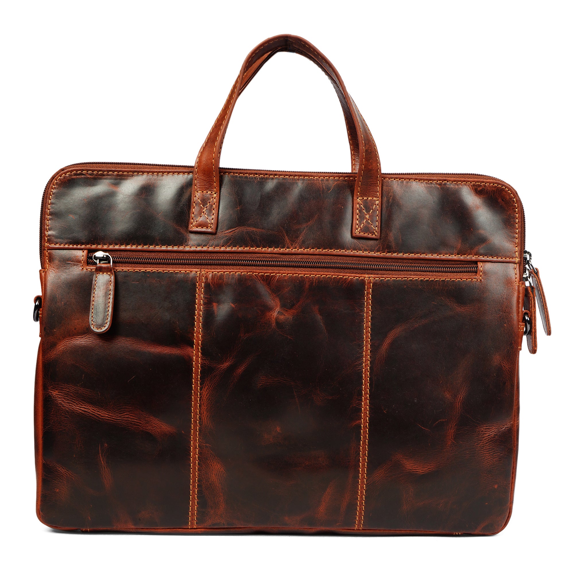 Atlas Leather Laptop Sleeve 14″– Unisex – Chestnut - Minori Leather