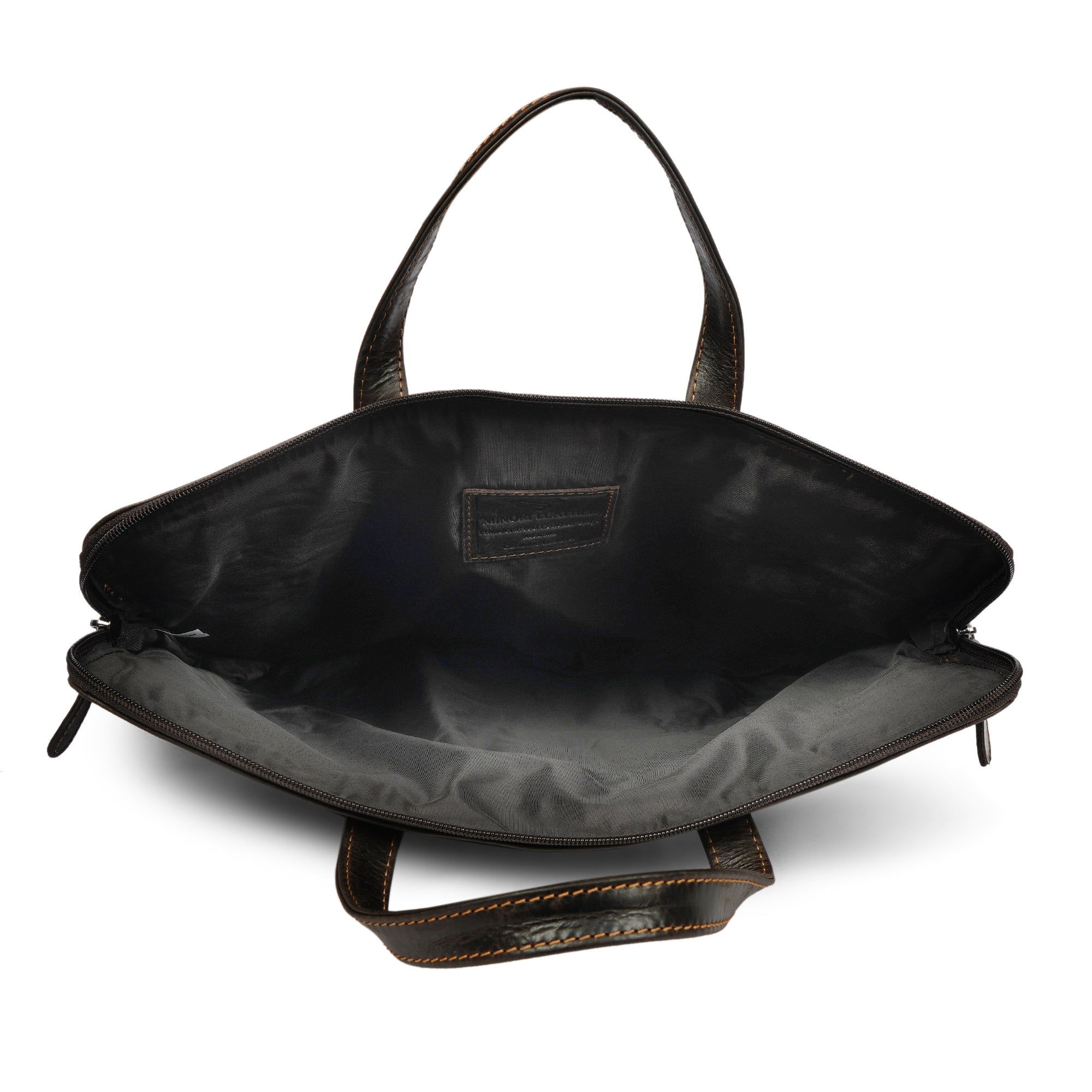Santiago Leather Laptop Sleeve 16″– Unisex – Brown - Minori Leather