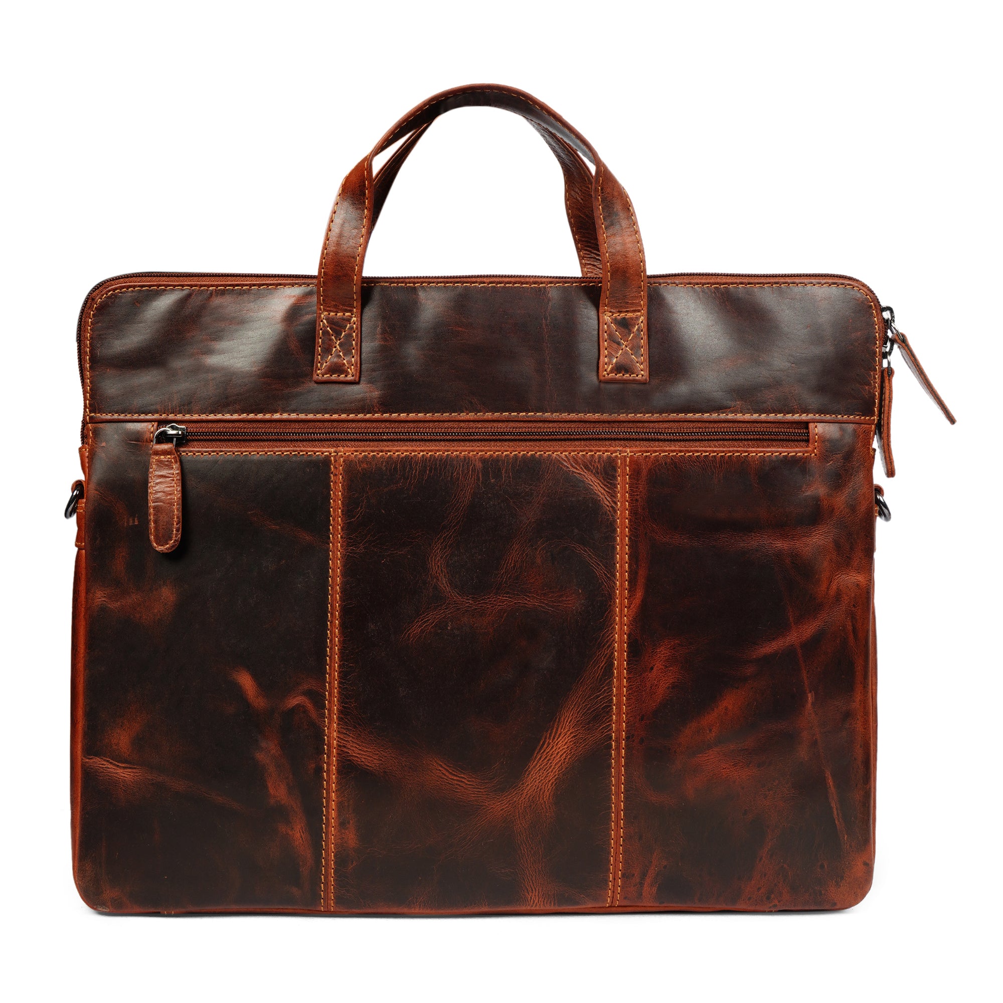 Santiago Leather Laptop Sleeve 16″– Unisex – Chestnut - Minori Leather