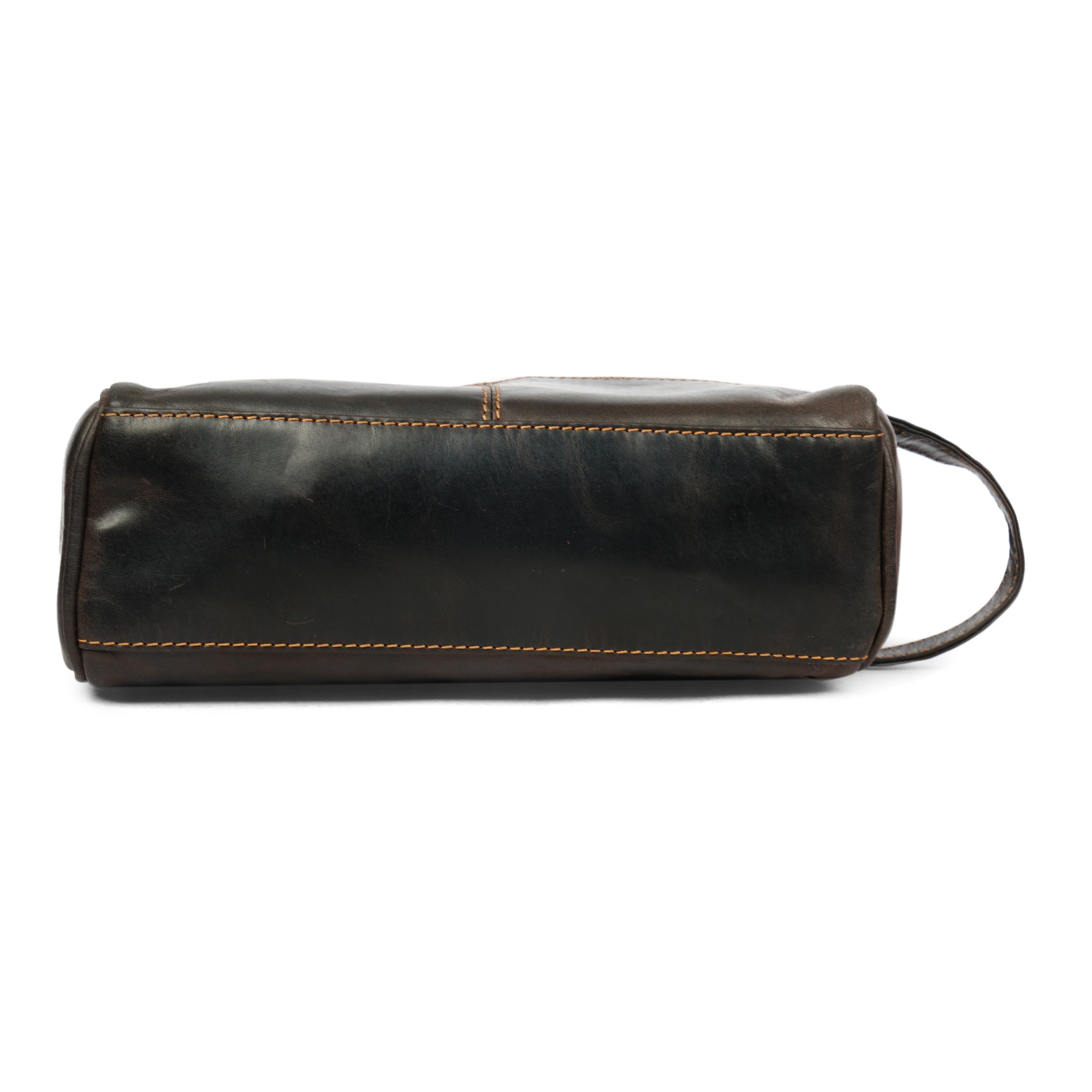 Montana Leather Toiletry Bag – Unisex – Brown - Minori Leather