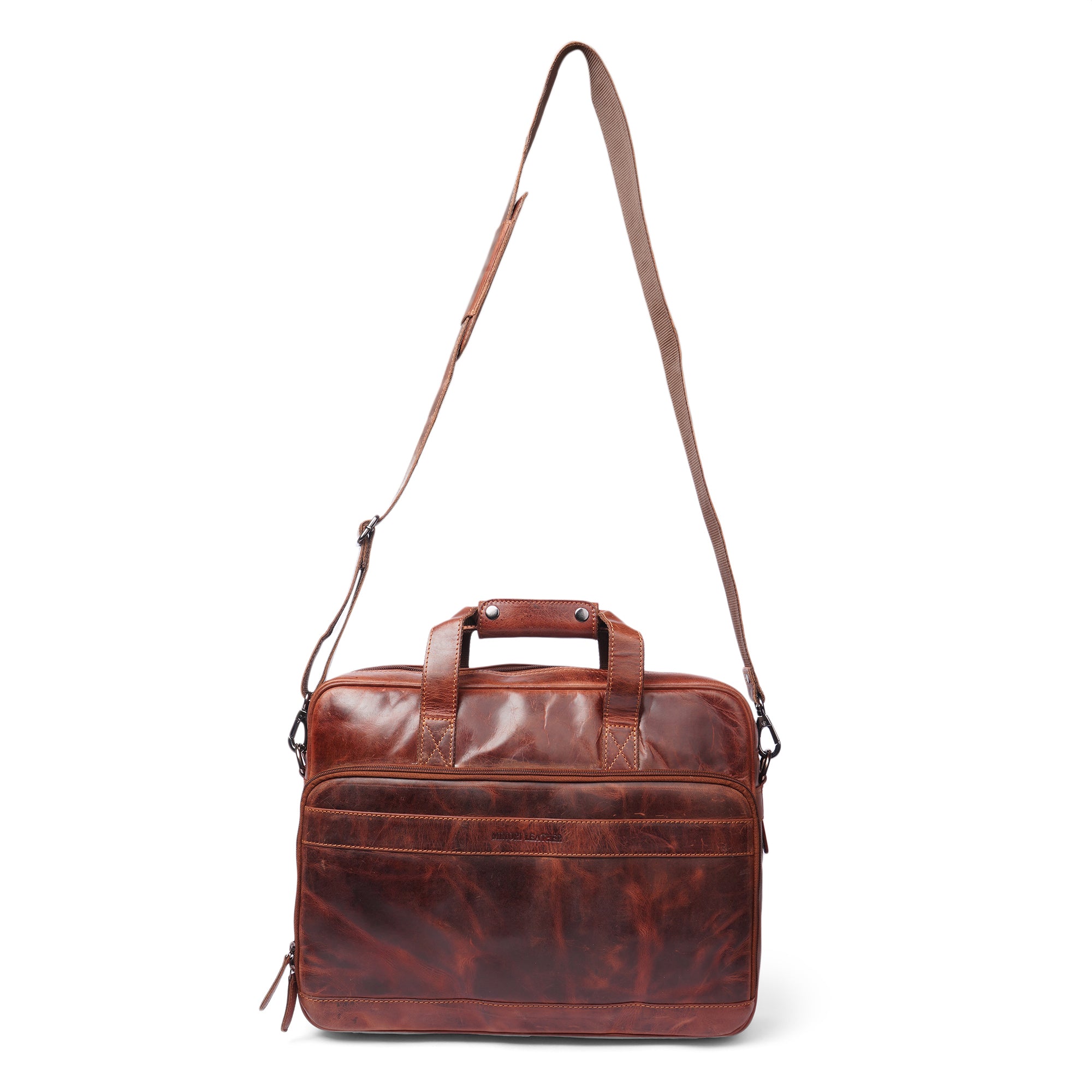 Sutton Briefcase Bag 16" Chestnut