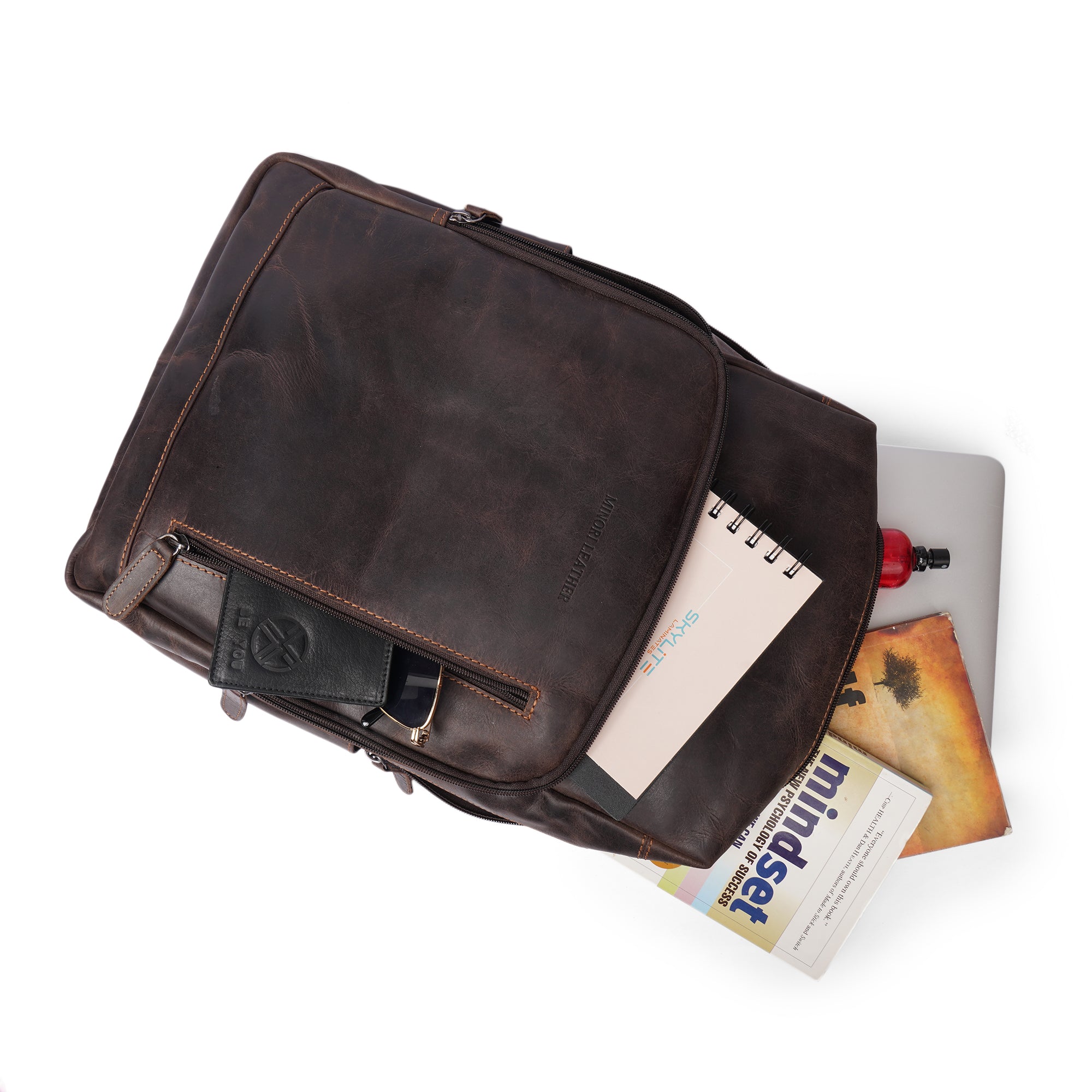 Oslo Leather Backpack 15.6" Laptop - Minori Leather