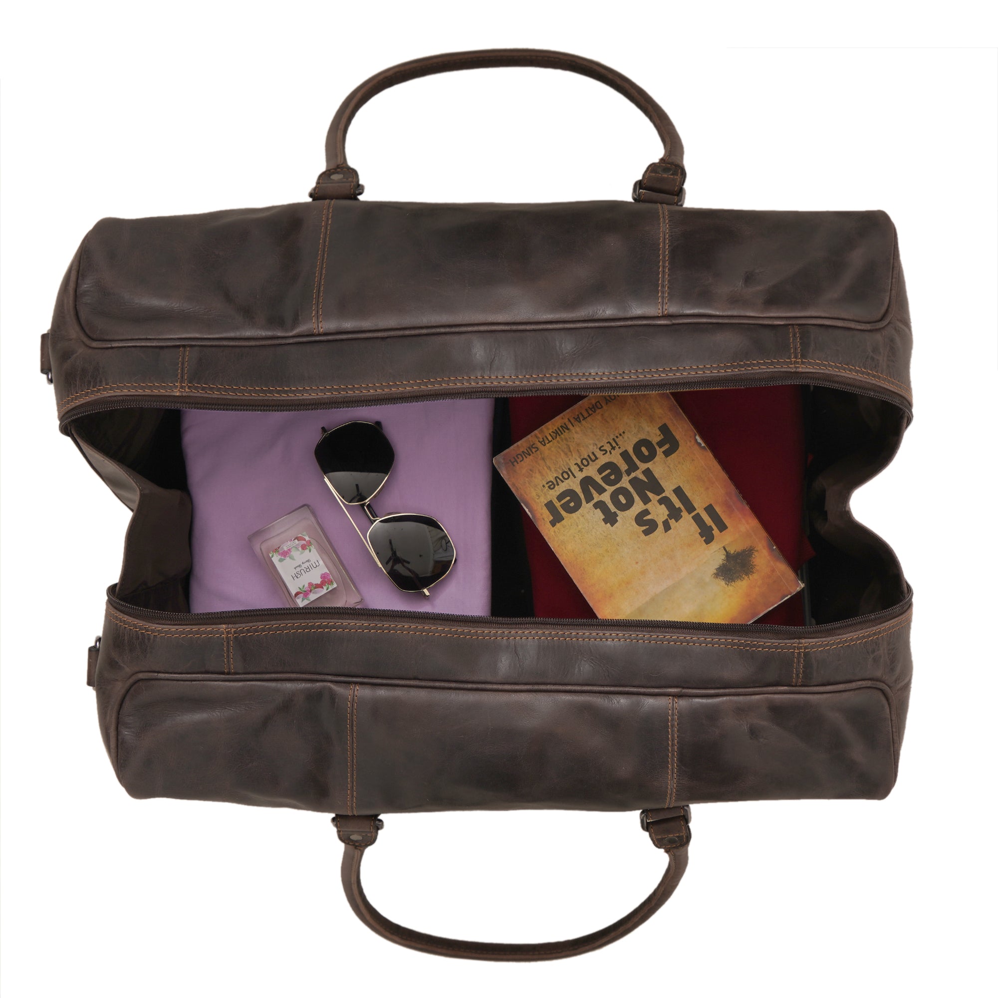 Riley Duffle Brown - Minori Leather