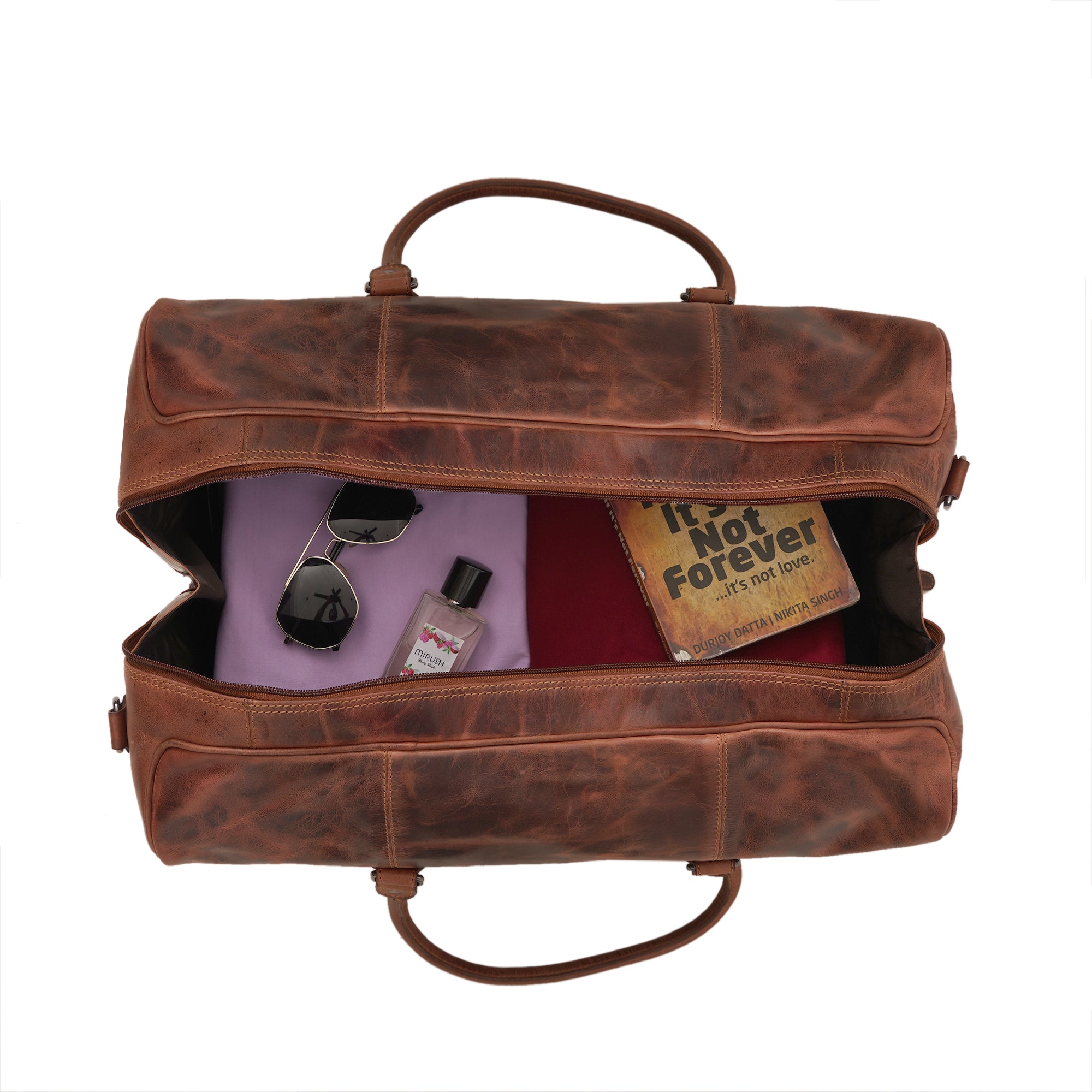 Riley Duffle Chestnut - Minori Leather