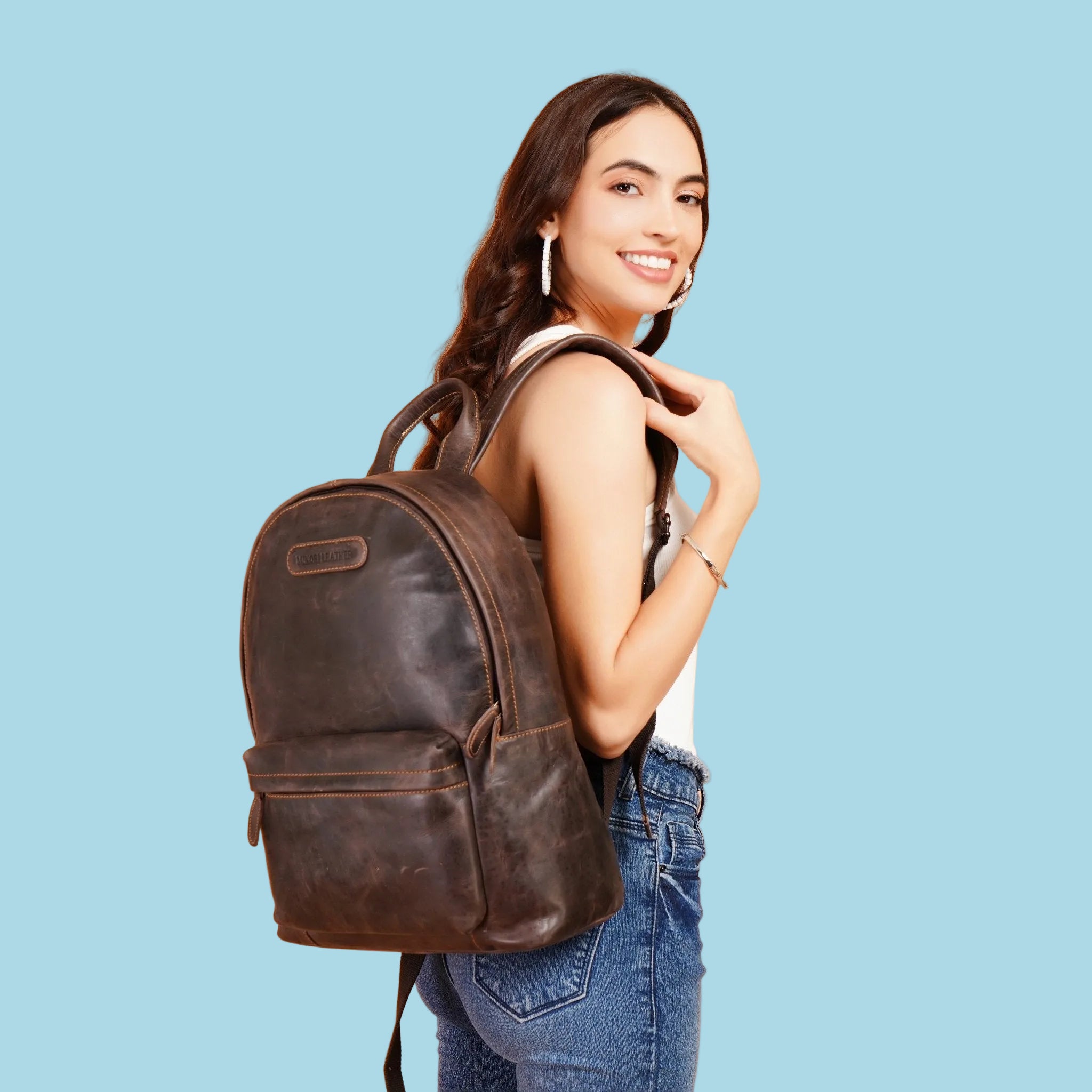 Garth Backpack Brown - Minori Leather