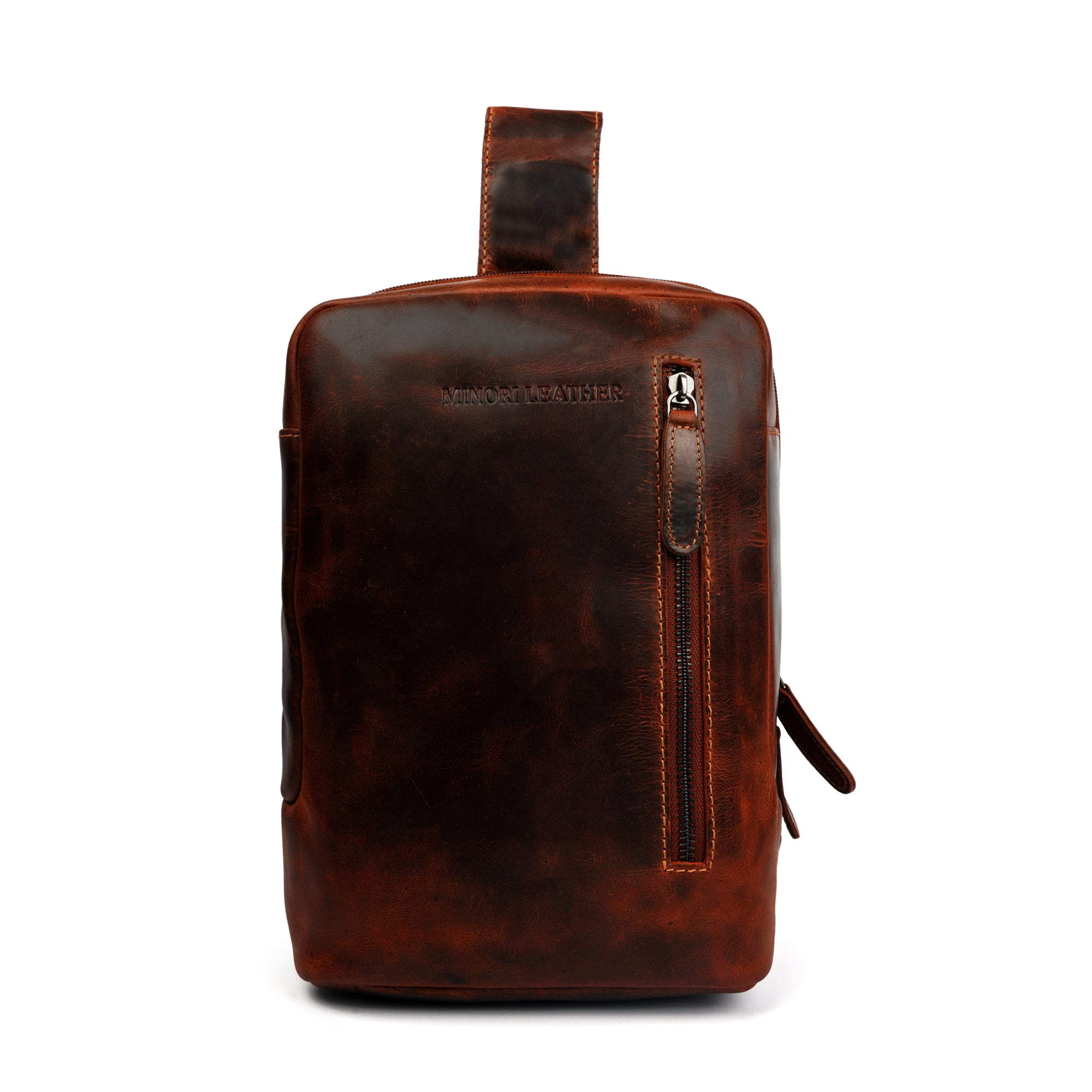 Luxe Sling Chestnut - Minori Leather