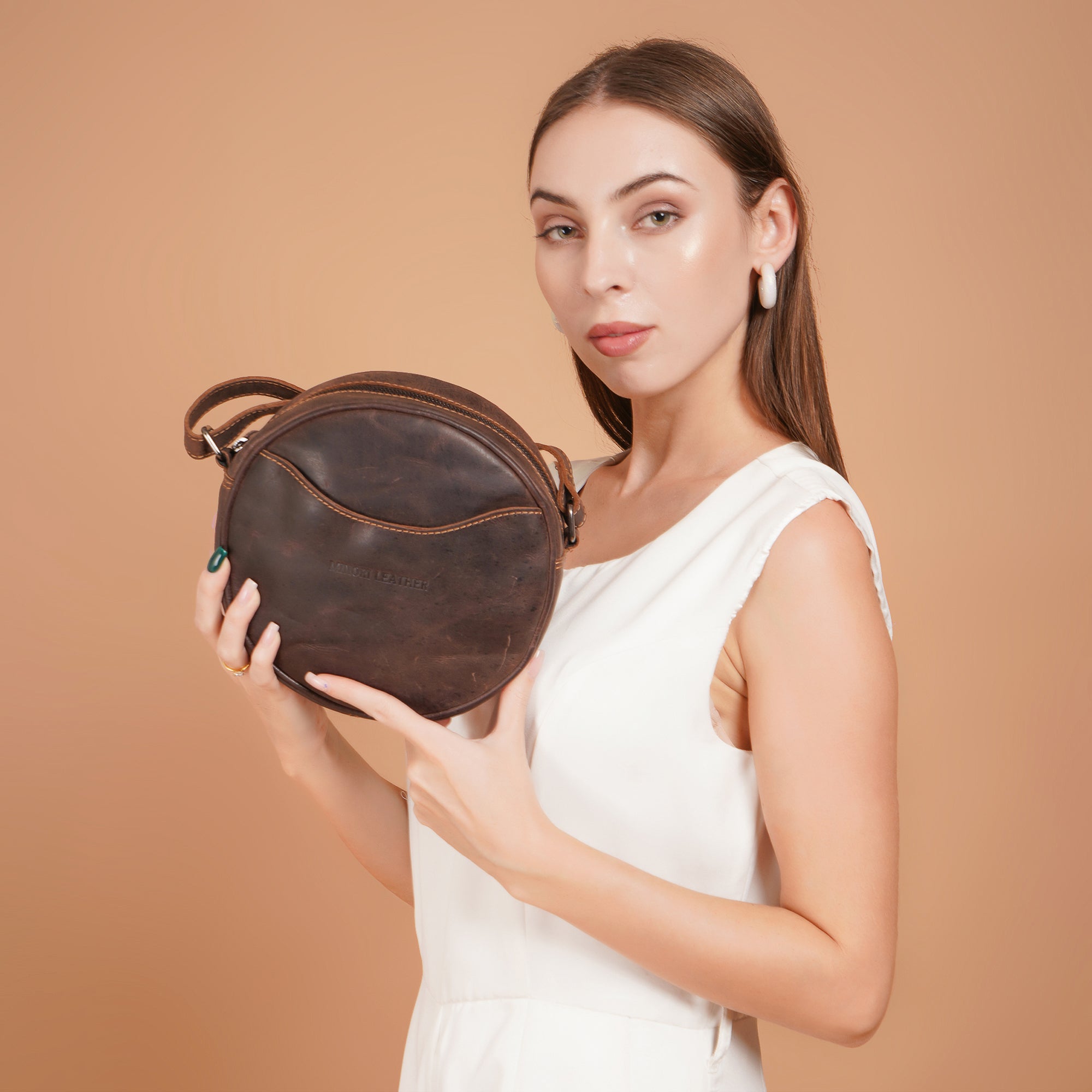 Luna Crossbody Brown - Minori Leather