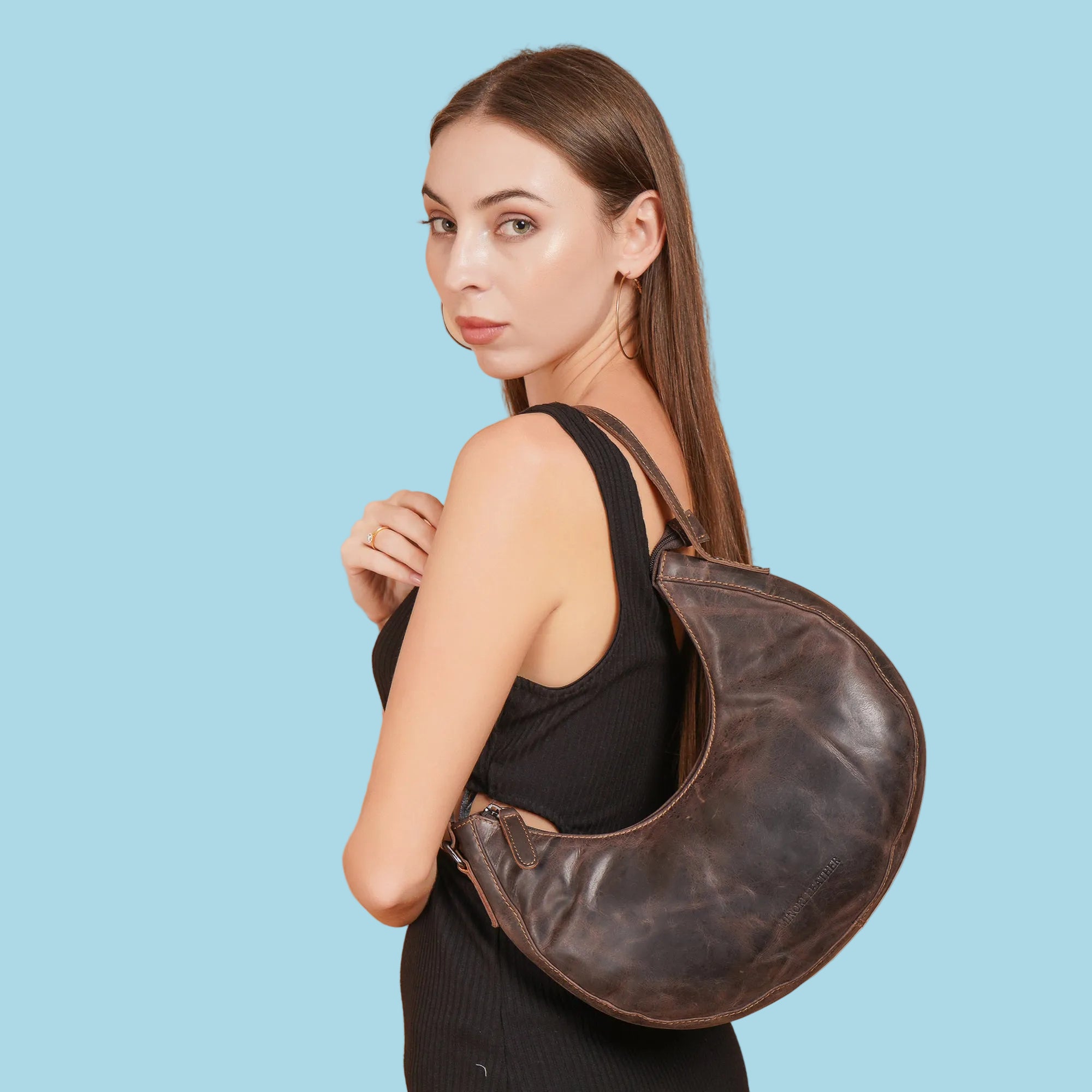Selene Hobo Brown - Minori Leather