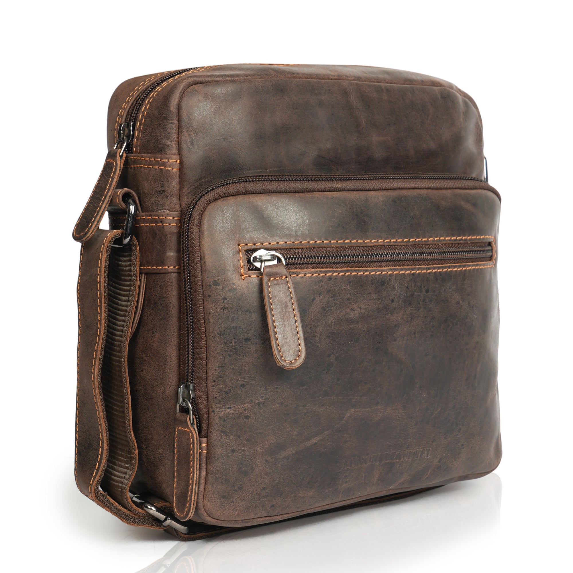 Harbor Messenger Brown - Minori Leather