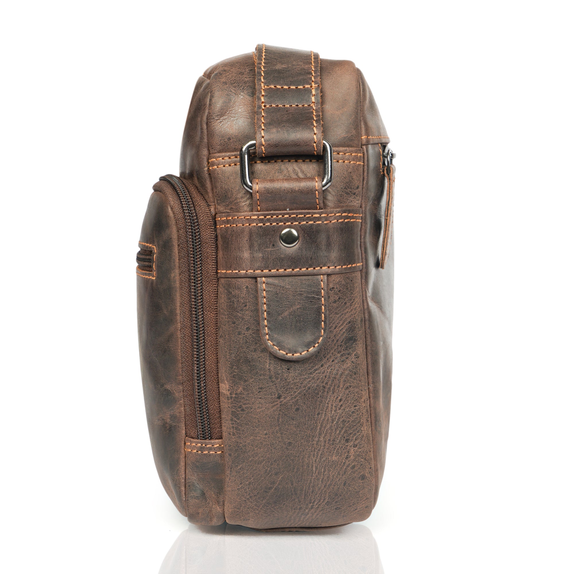 Harbor Messenger Brown - Minori Leather