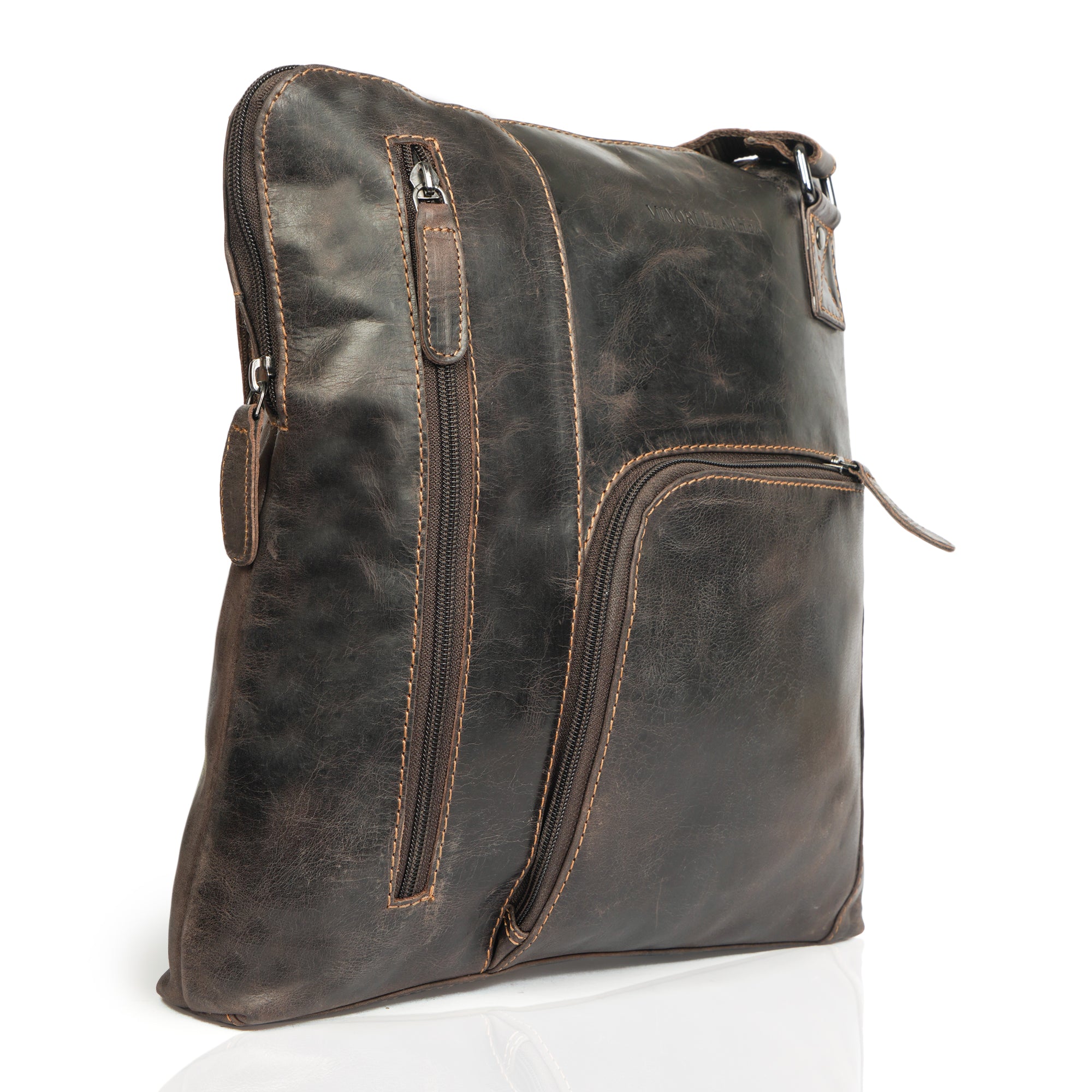 Ryder Shoulder Brown - Minori Leather