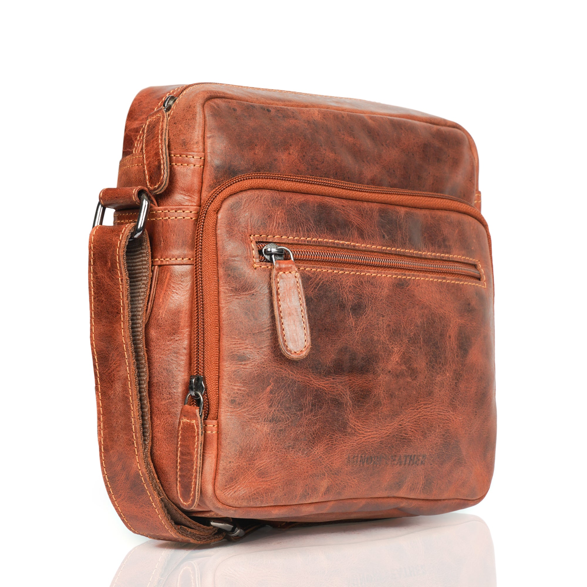 Cove Crossbody Chestnut - Minori Leather