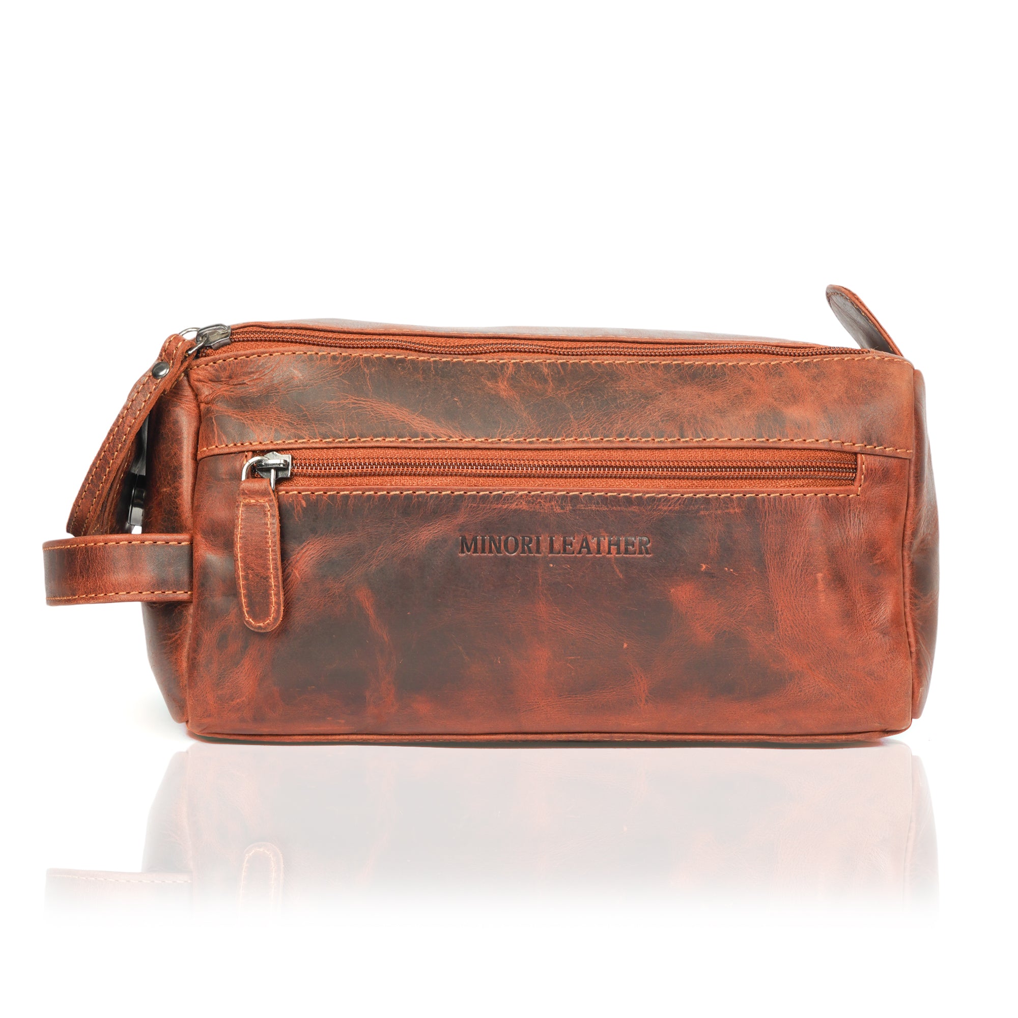 Nomad Toiletry Chestnut - Minori Leather