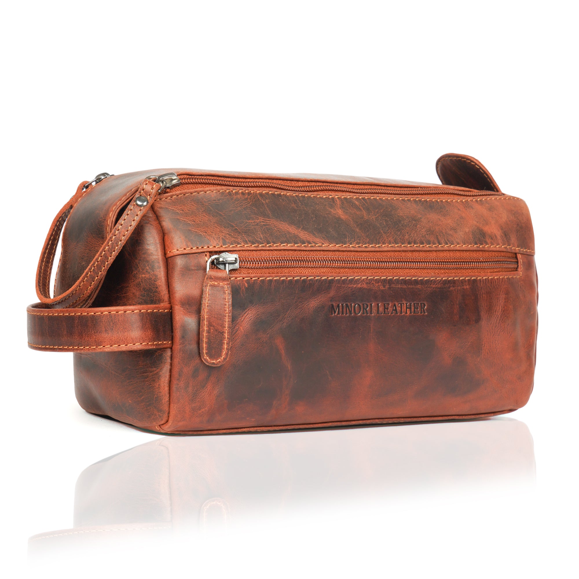 Nomad Toiletry Chestnut - Minori Leather