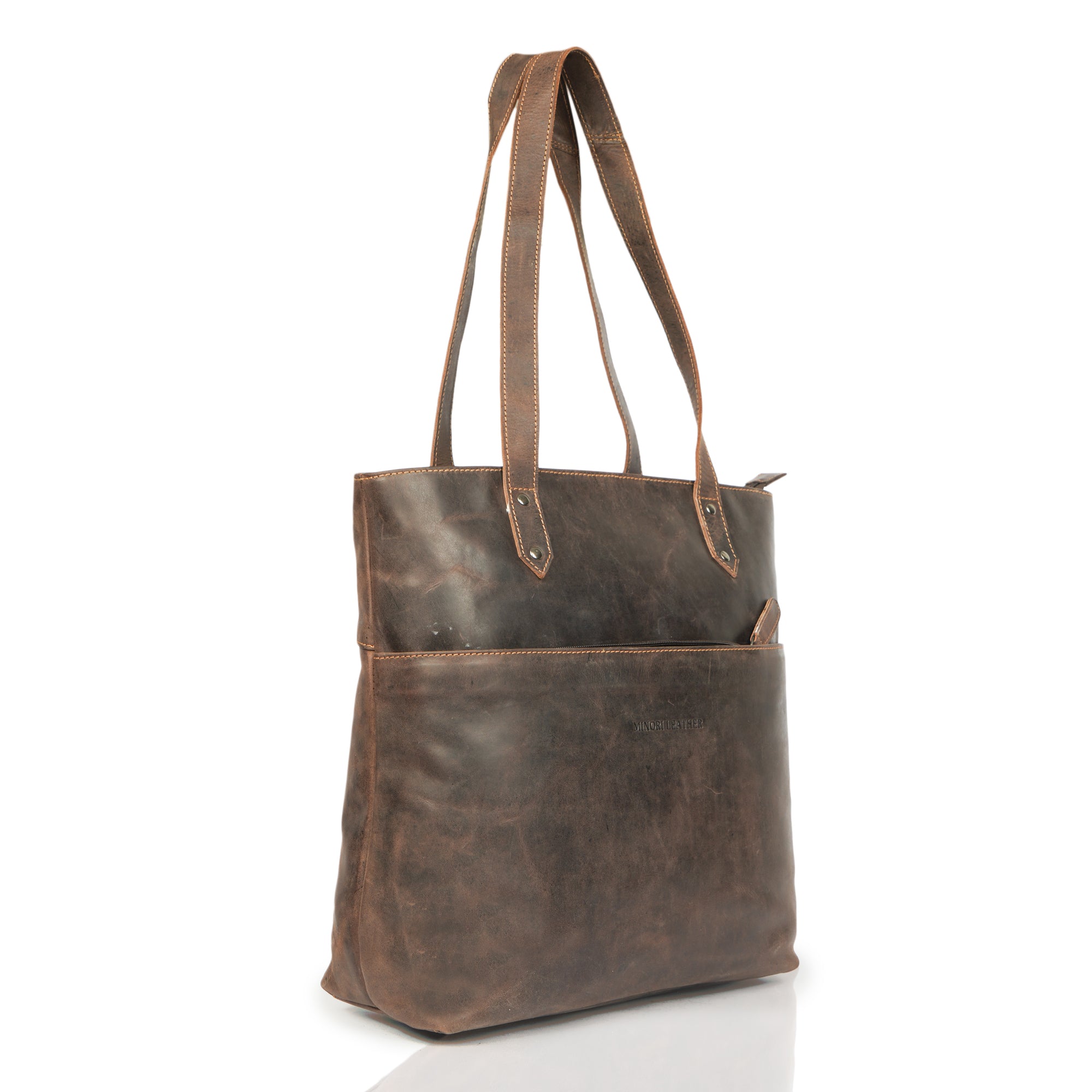 Rowan Tote Brown - Minori Leather