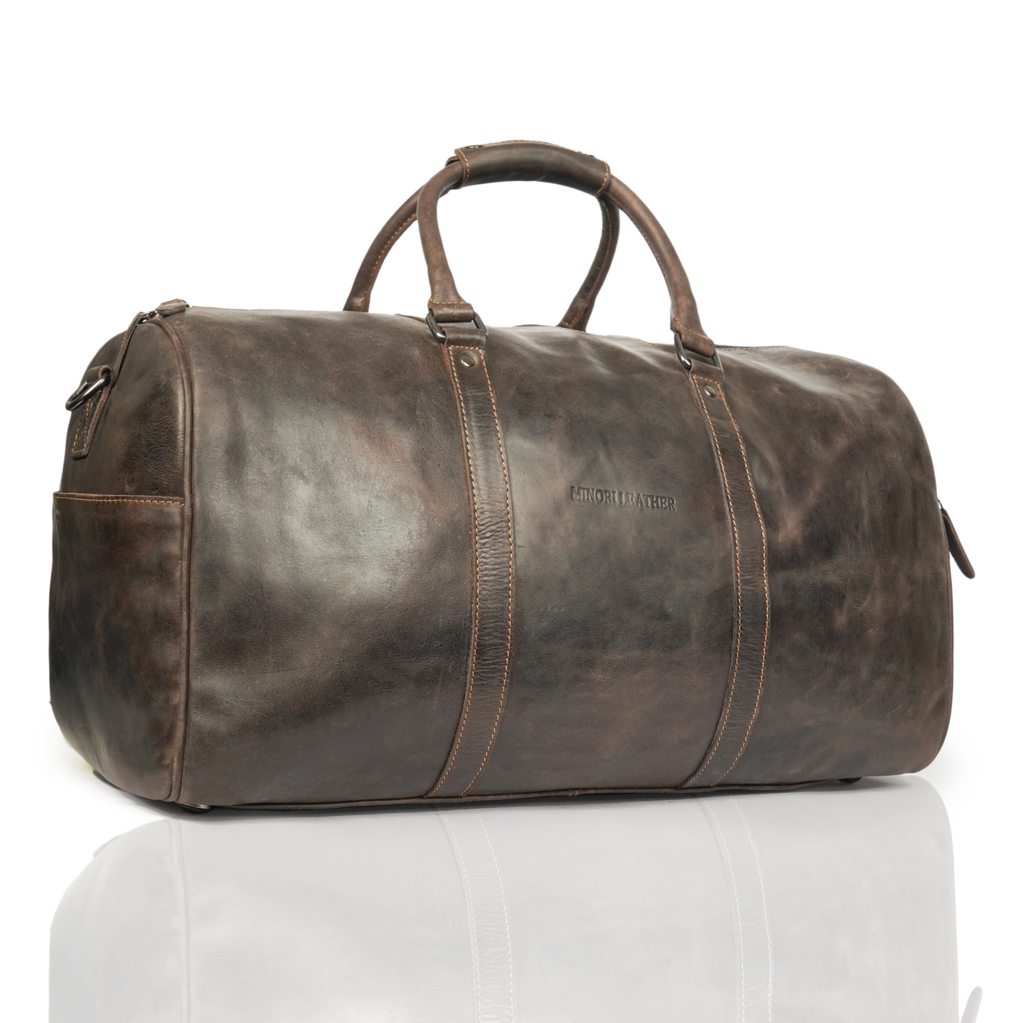 Jackson Leather Weekender Bag – Unisex - Minori Leather