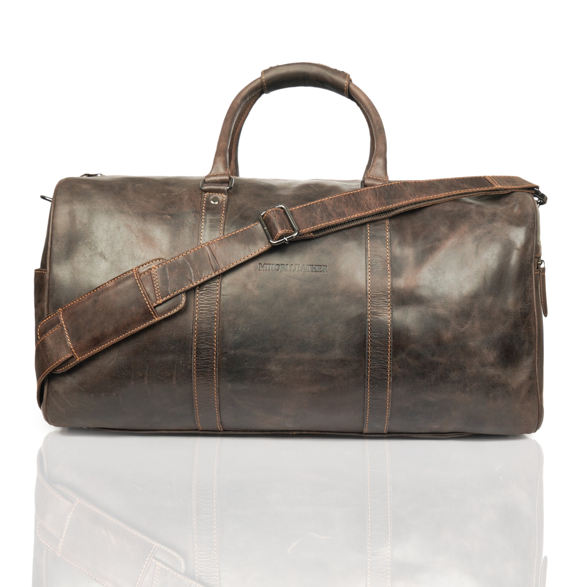 Jackson Leather Weekender Bag – Unisex - Minori Leather