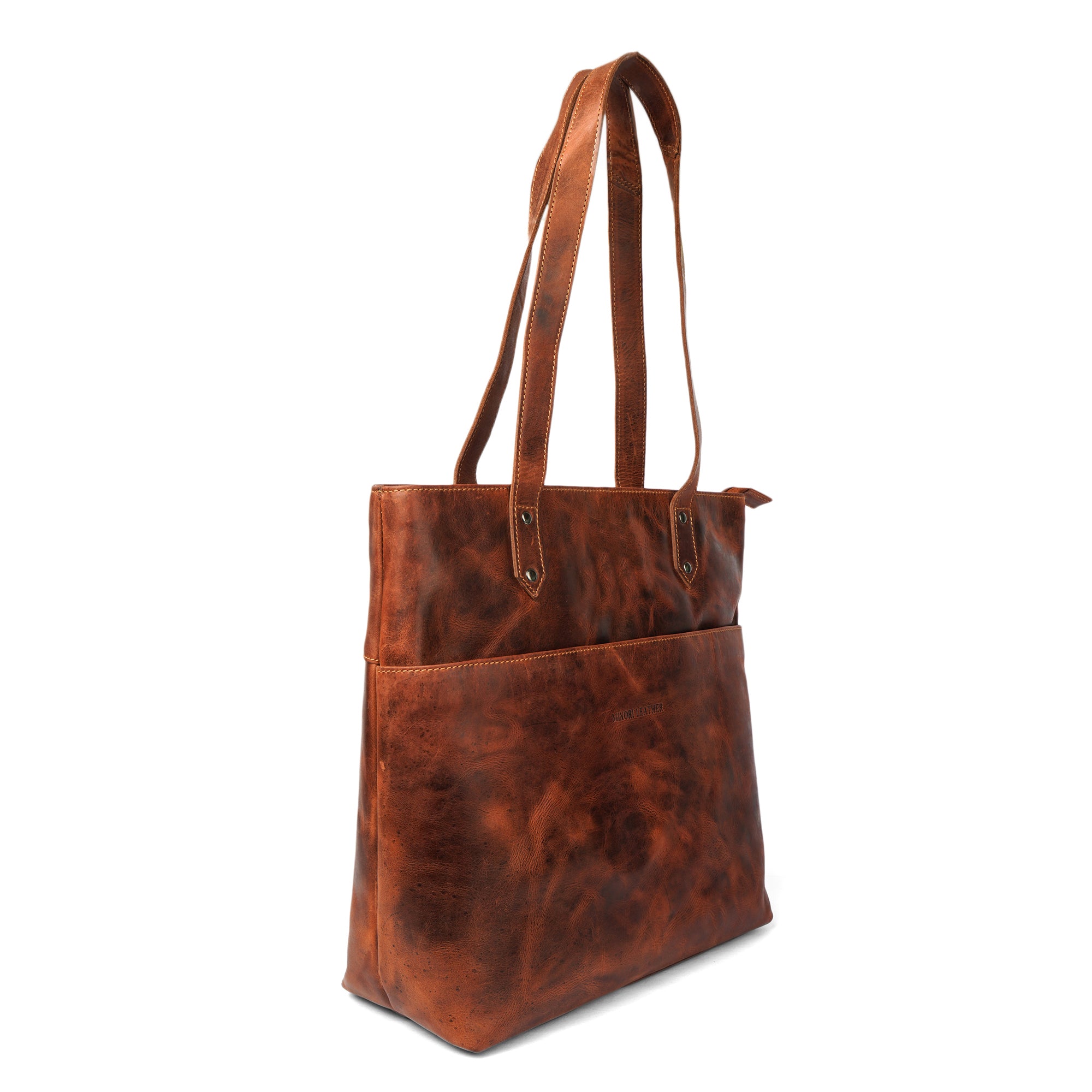 Rowan Tote Chestnut - Minori Leather