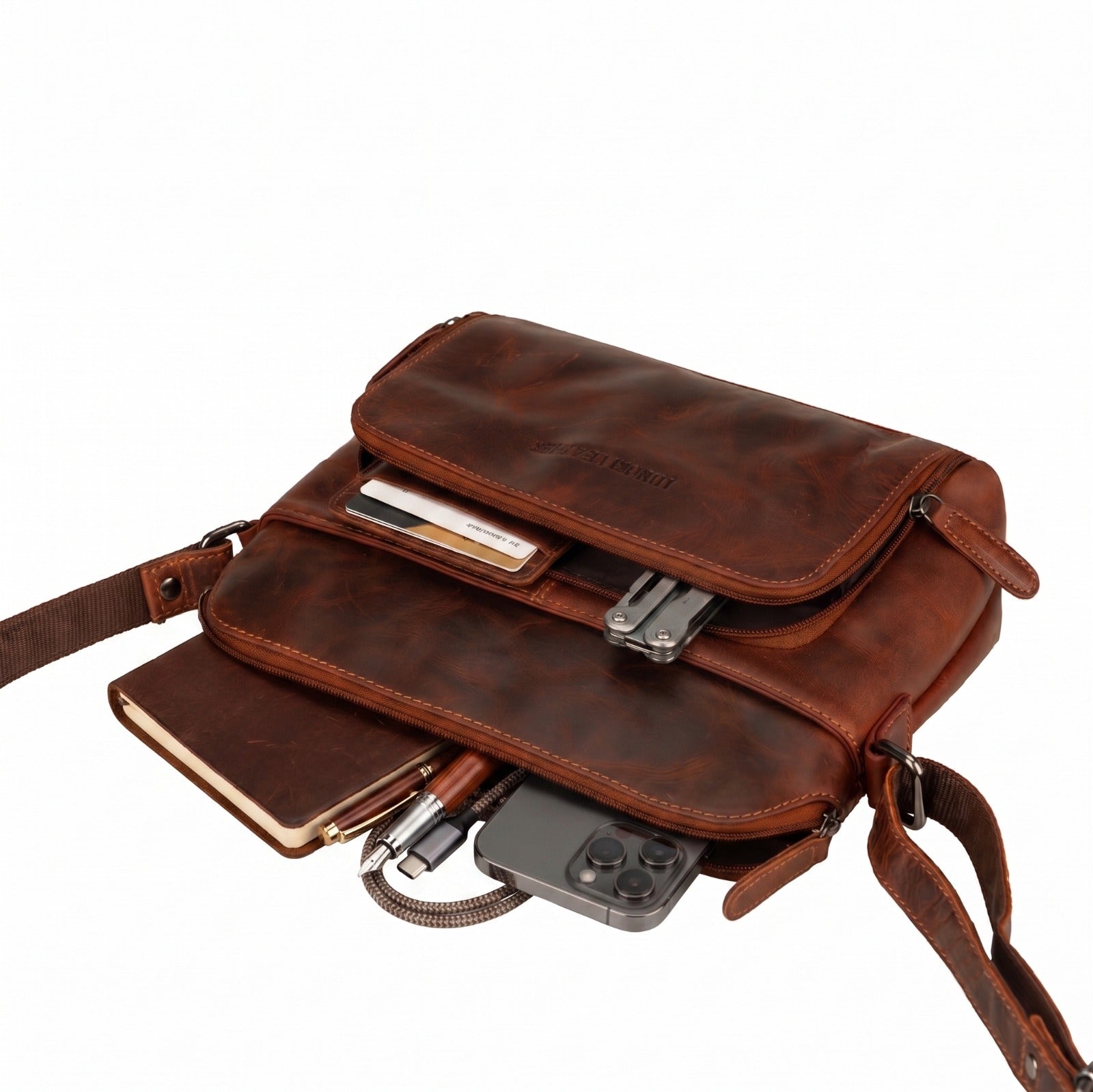 Siena Leather Crossbody Bag - Minori Leather