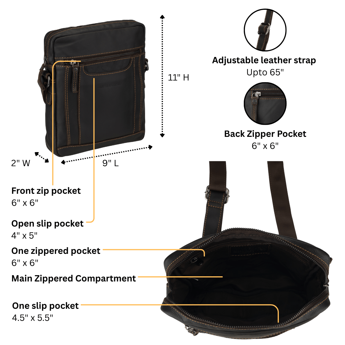 Tokyo Shoulder Brown - Minori Leather