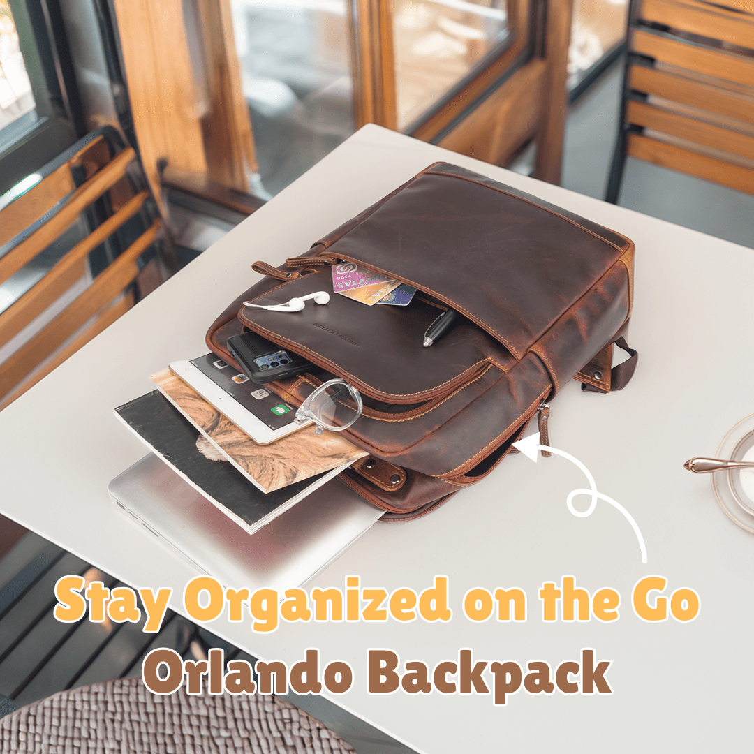Stay Organized on the Go: Inside the Orlando Backpack’s Smart Storage - Minori Leather