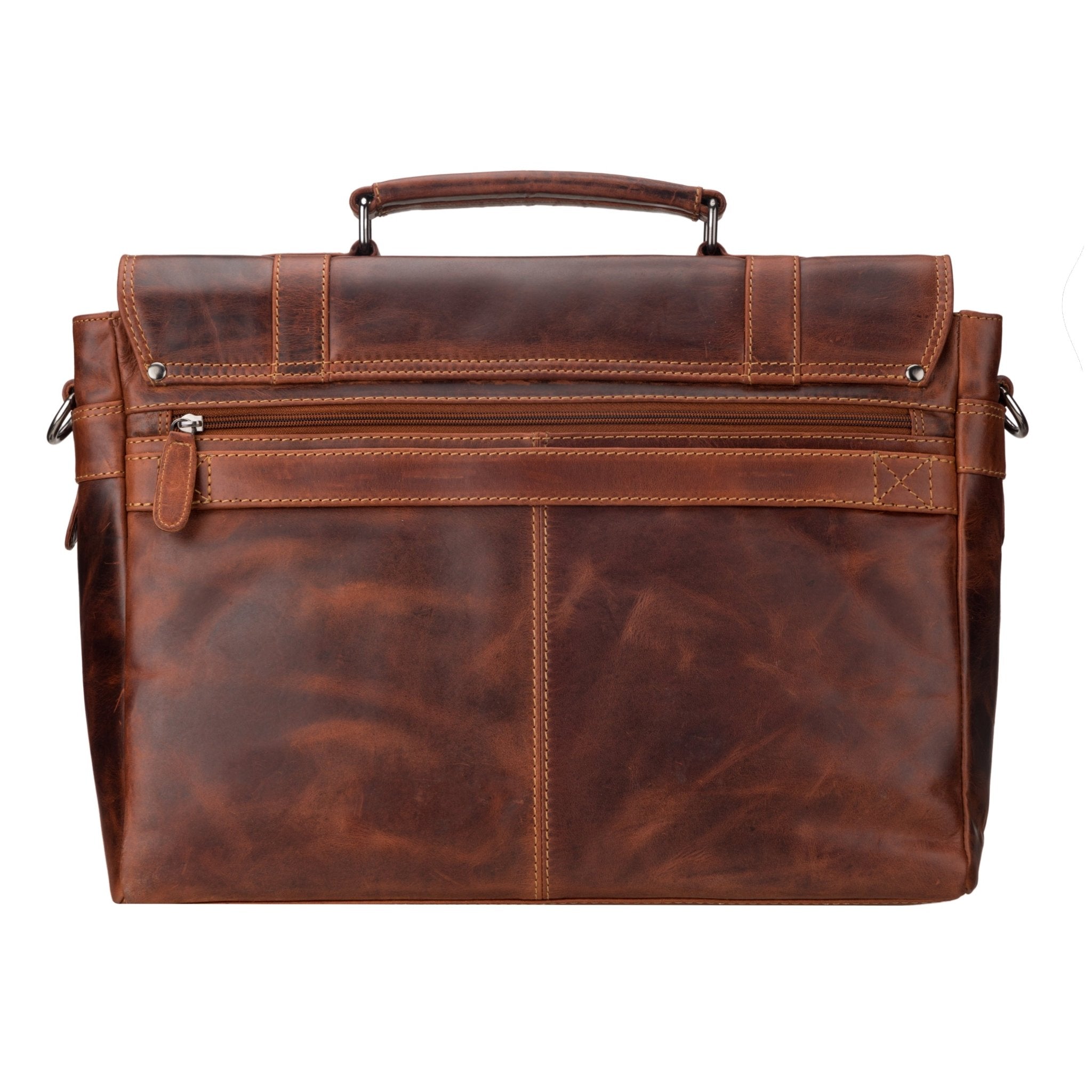 Boston Leather Briefcase Bag 16