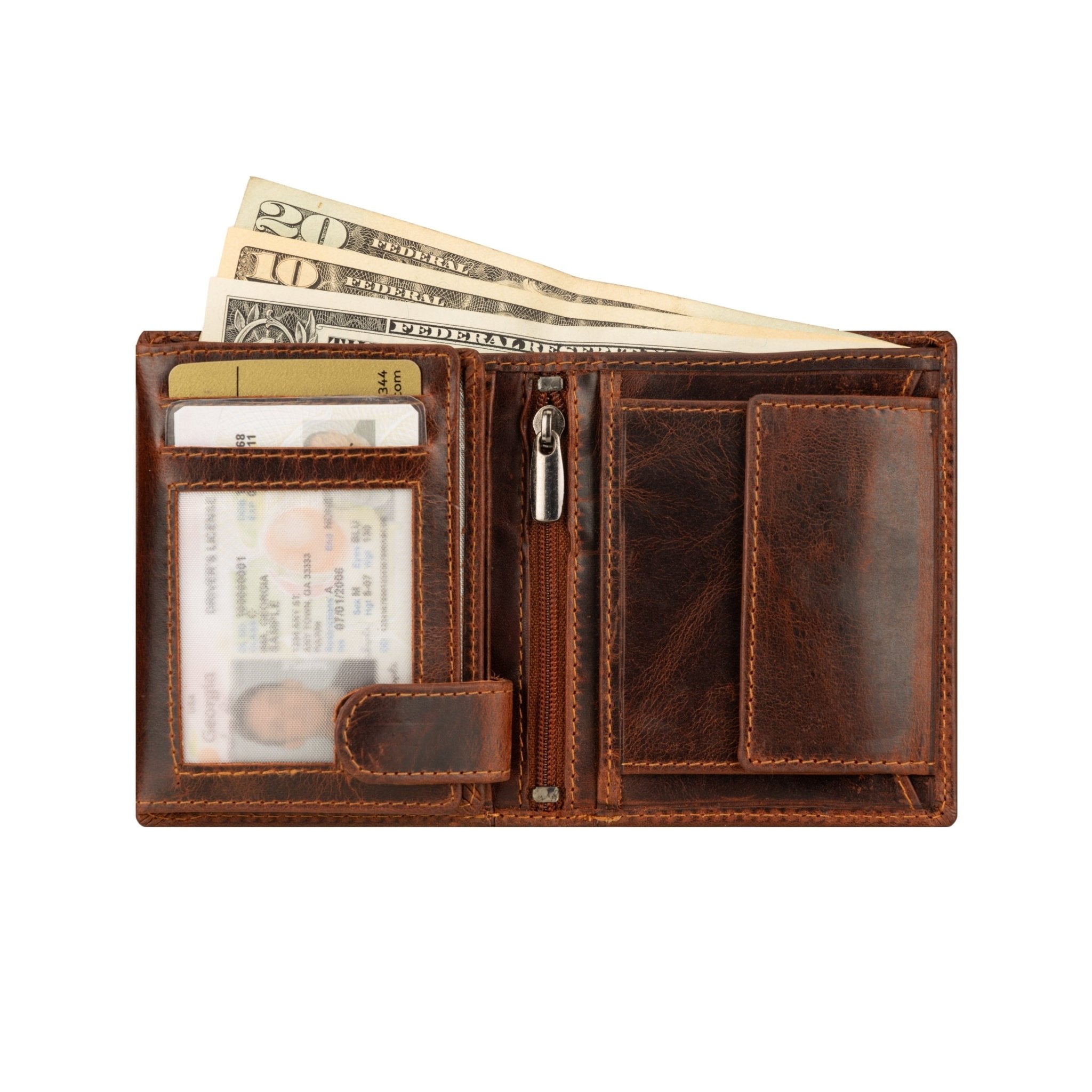 Philip Leather Trifold RFID Wallet for Men | Minori Leather