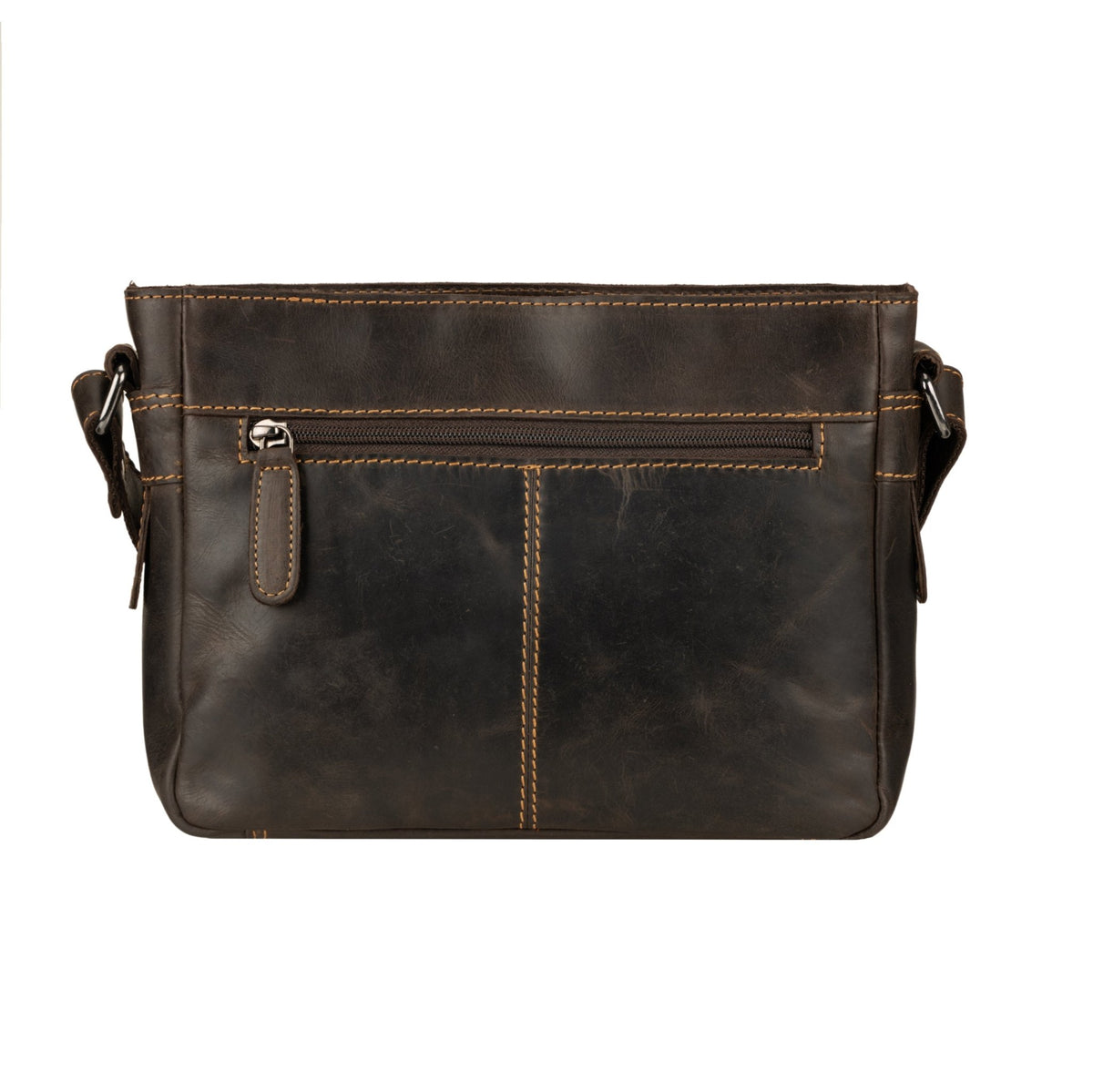 Camden Leather Crossbody Bag - Unisex - Brown - Minori Leather